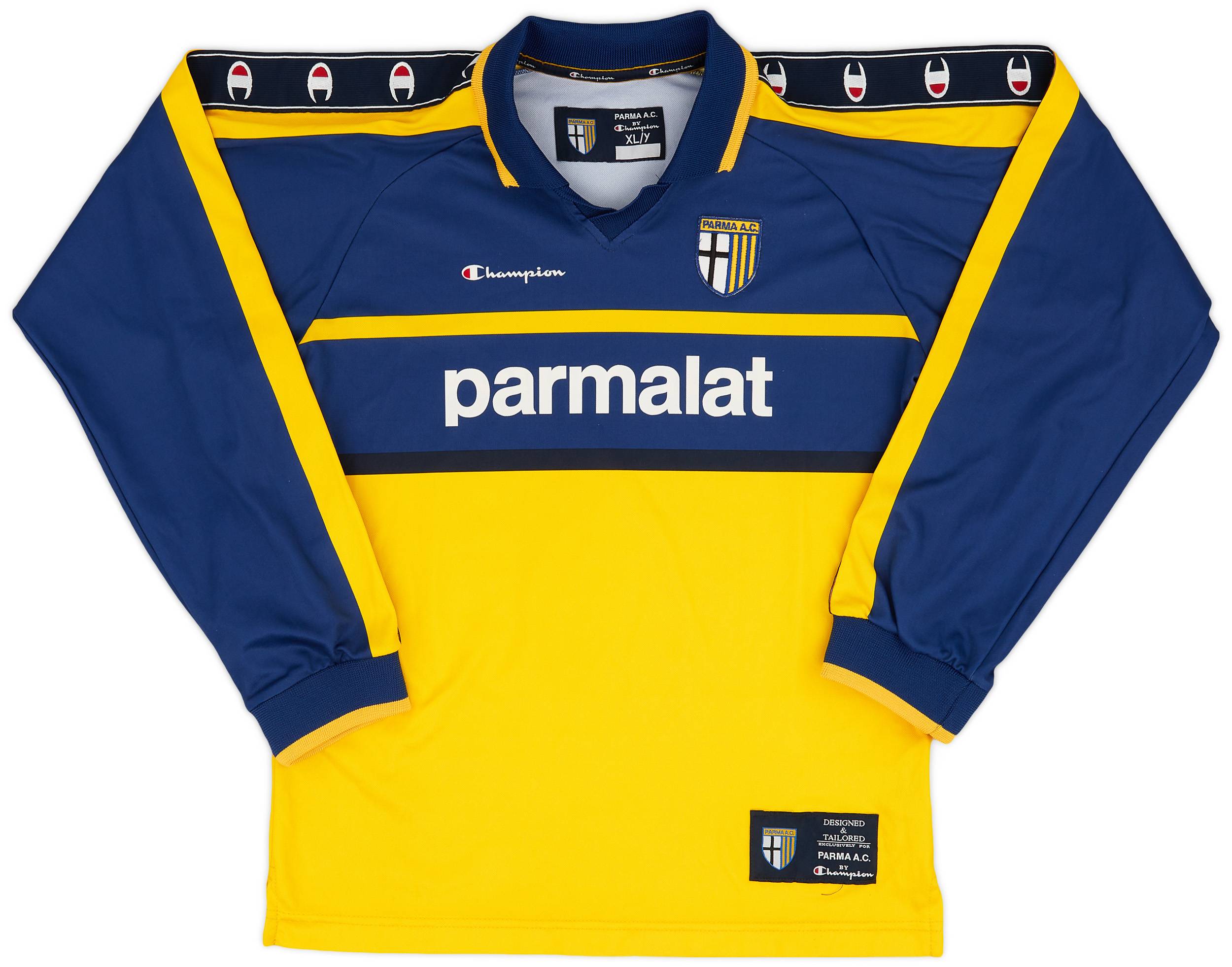 1999-00 Parma Champion L/S Training Shirt - 8/10 - (XL.Boys)