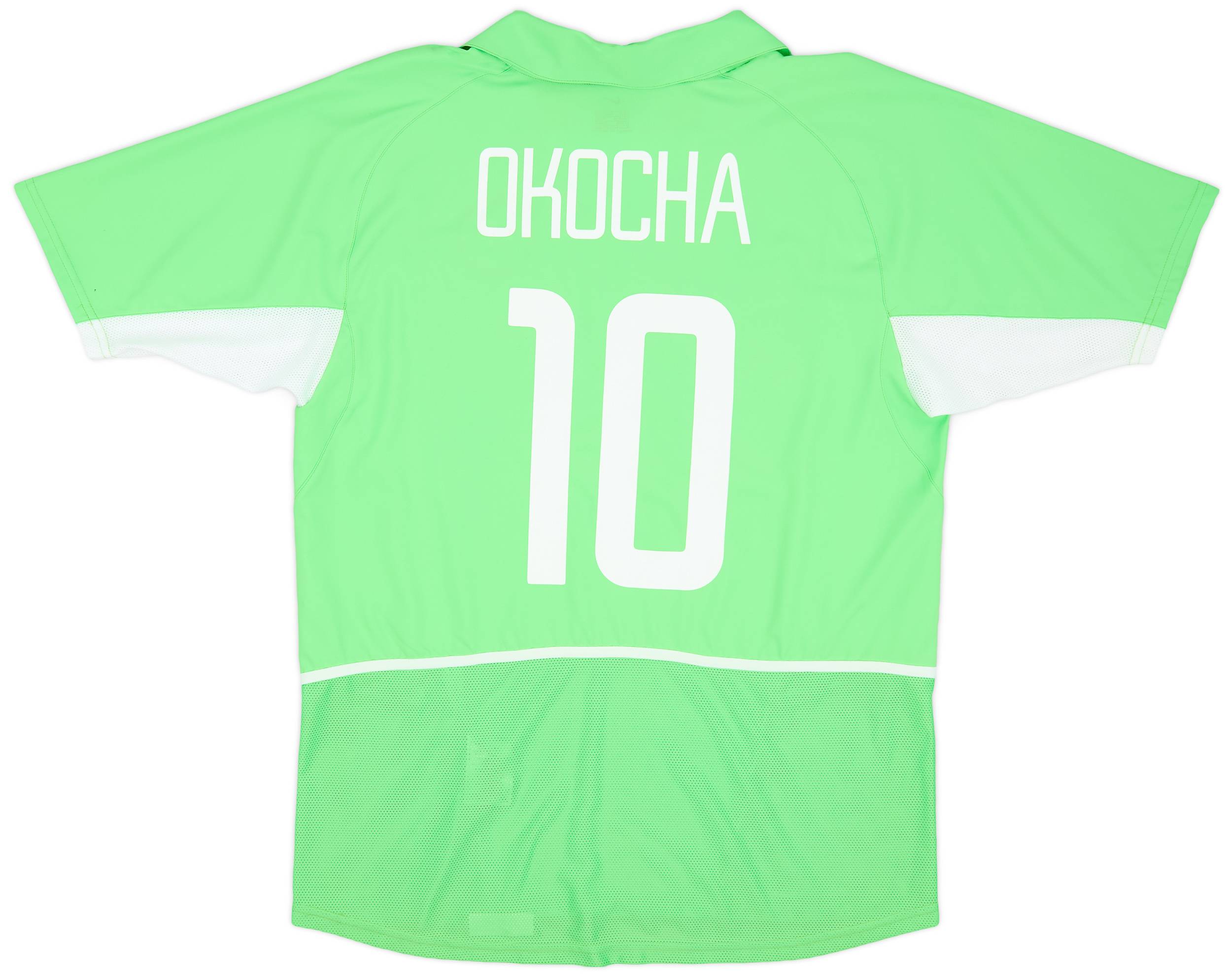 2002-04 Nigeria Home Shirt Okocha #10 - 9/10 - (L)