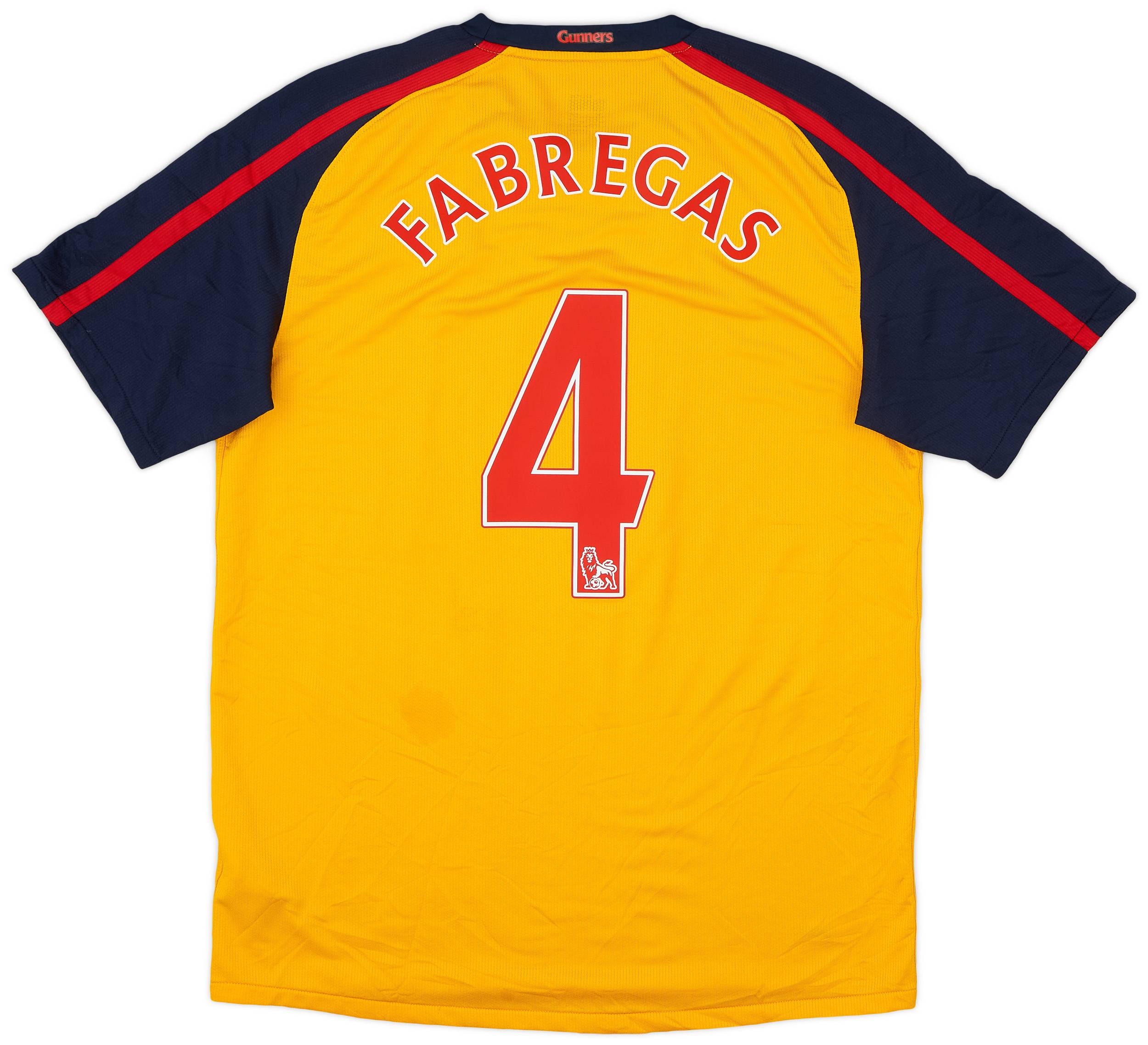 2008-09 Arsenal Away Shirt Fabregas #4 - 8/10 - (M)