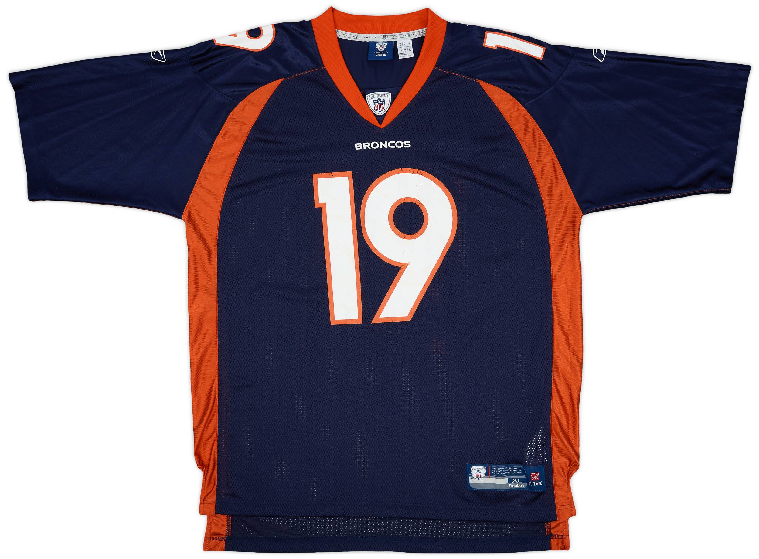 2008-11 Denver Broncos Royal #19 Reebok On Field Home Jersey - 6/10 - (XL)
