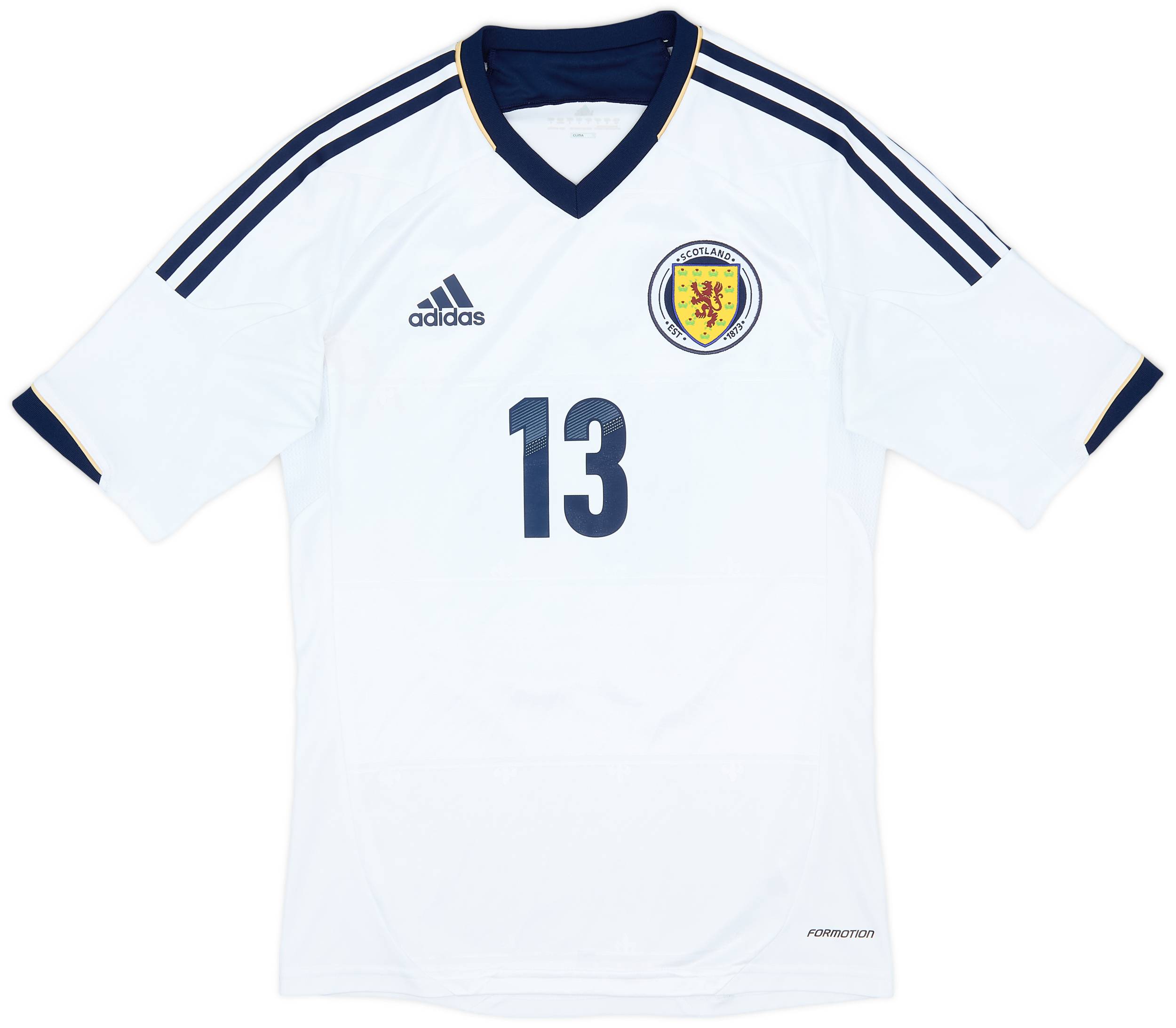 2012-14 Scotland Authentic Away Shirt #13 - 7/10 - (S)