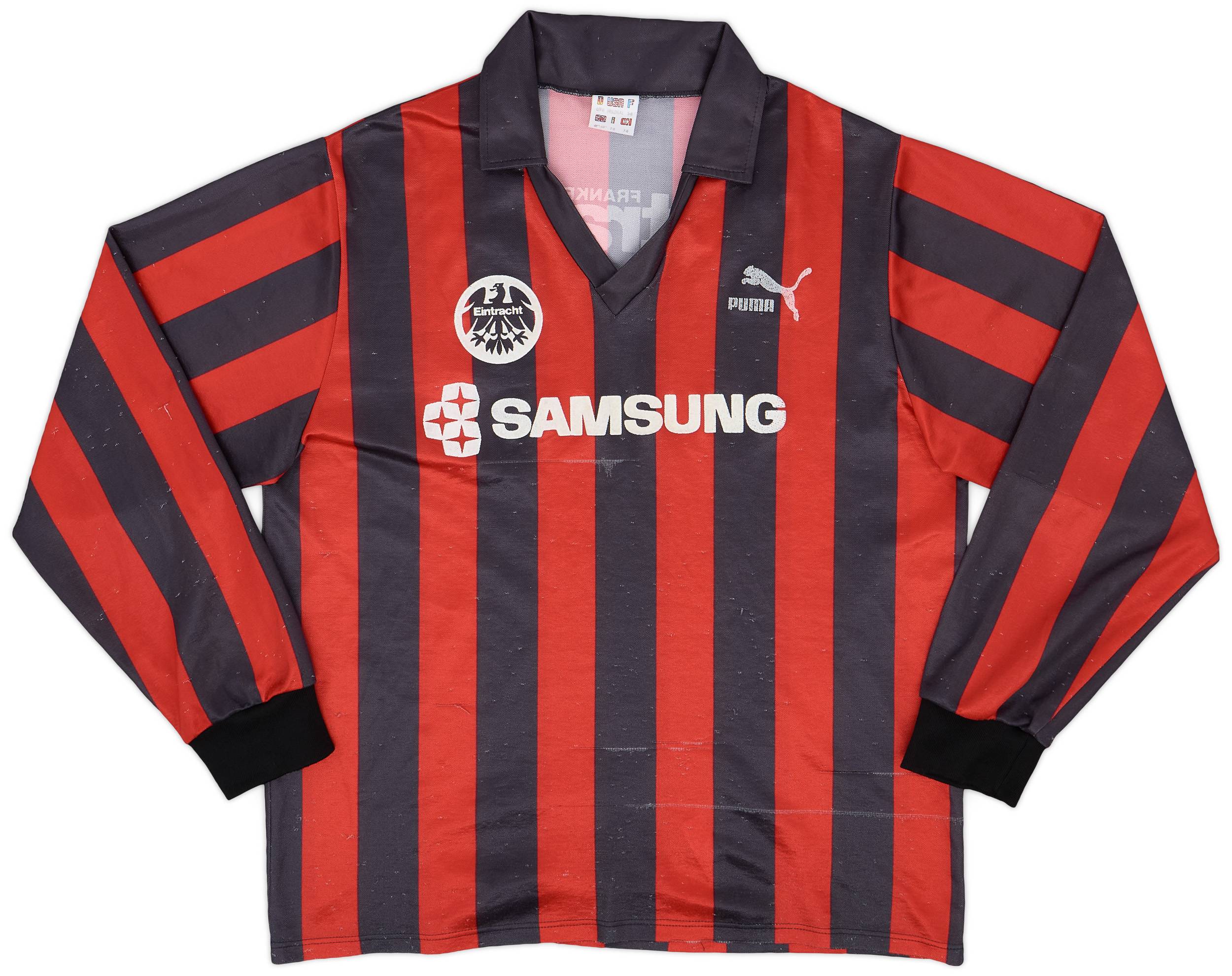 1991-92 Eintracht Frankfurt Home L/S Shirt - 5/10 - (L)
