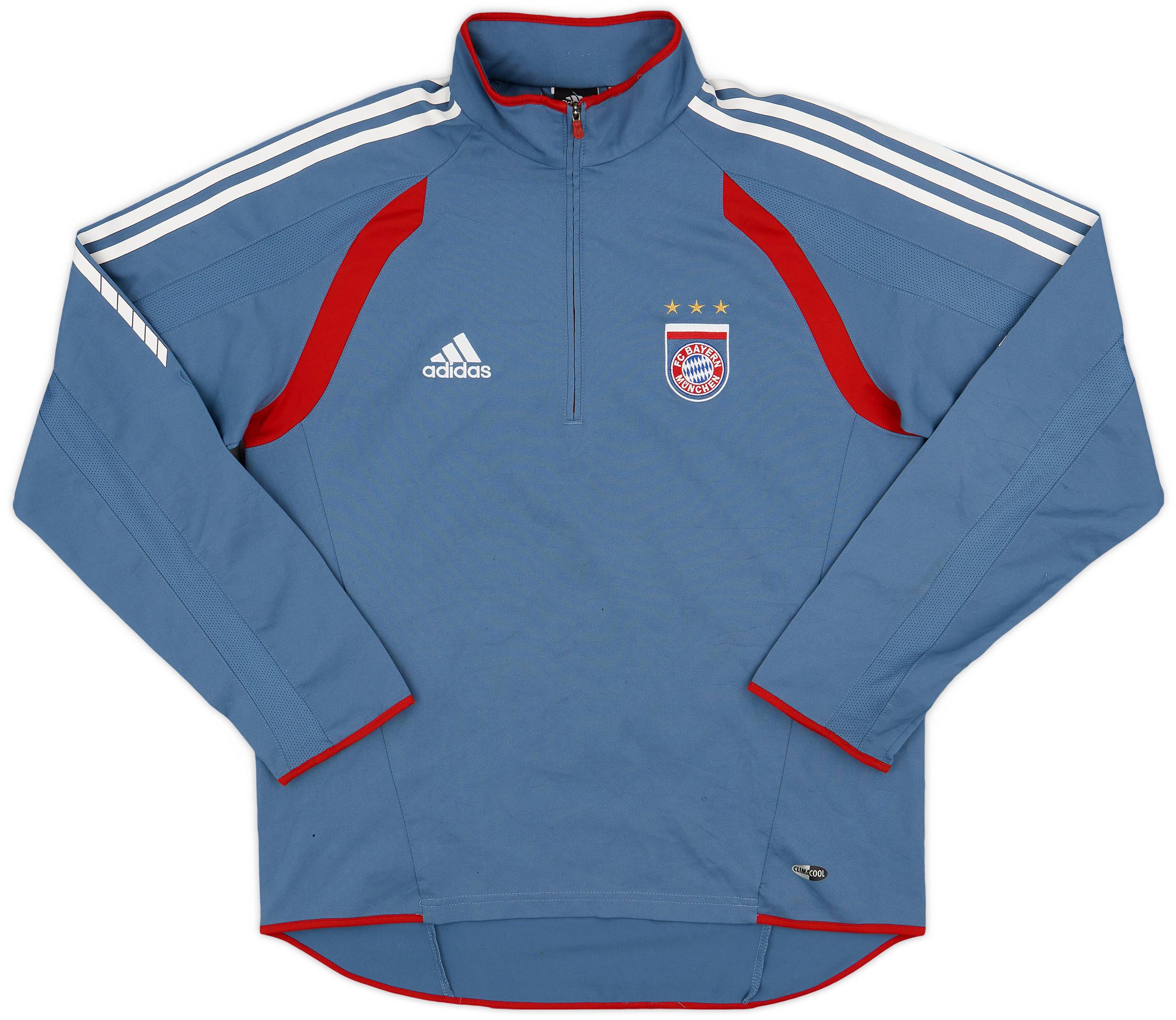 2005-06 Bayern Munich adidas 1/4 Zip Drill Top - 5/10 - (S)