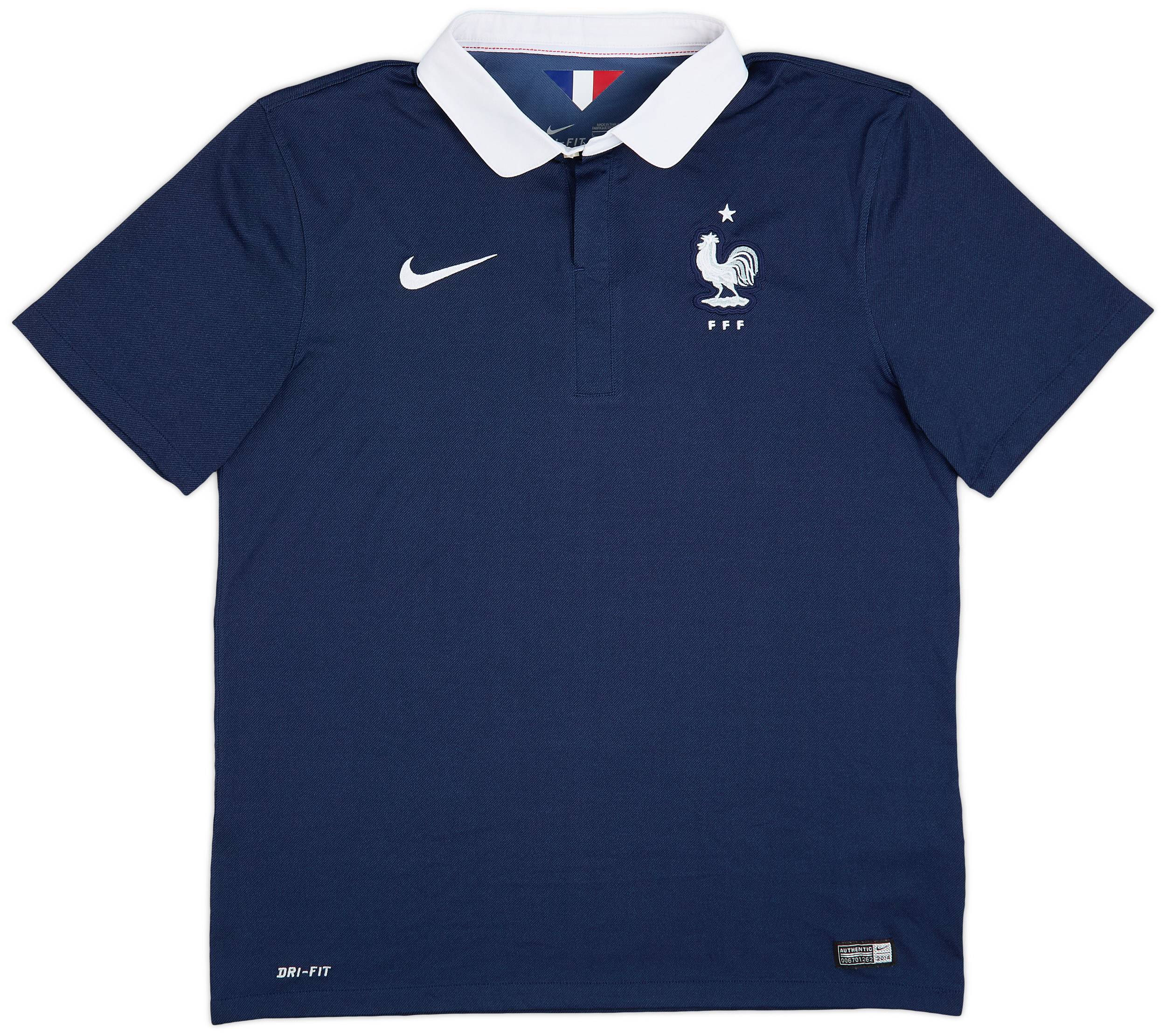 2014-15 France Home Shirt - 9/10 - (L)