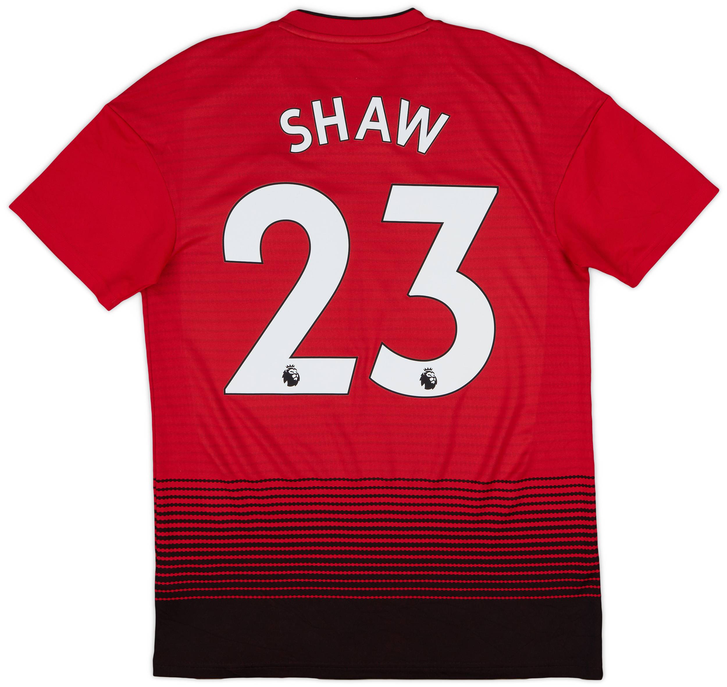 2018-19 Manchester United Home Shirt Shaw #23 - 8/10 - (S)