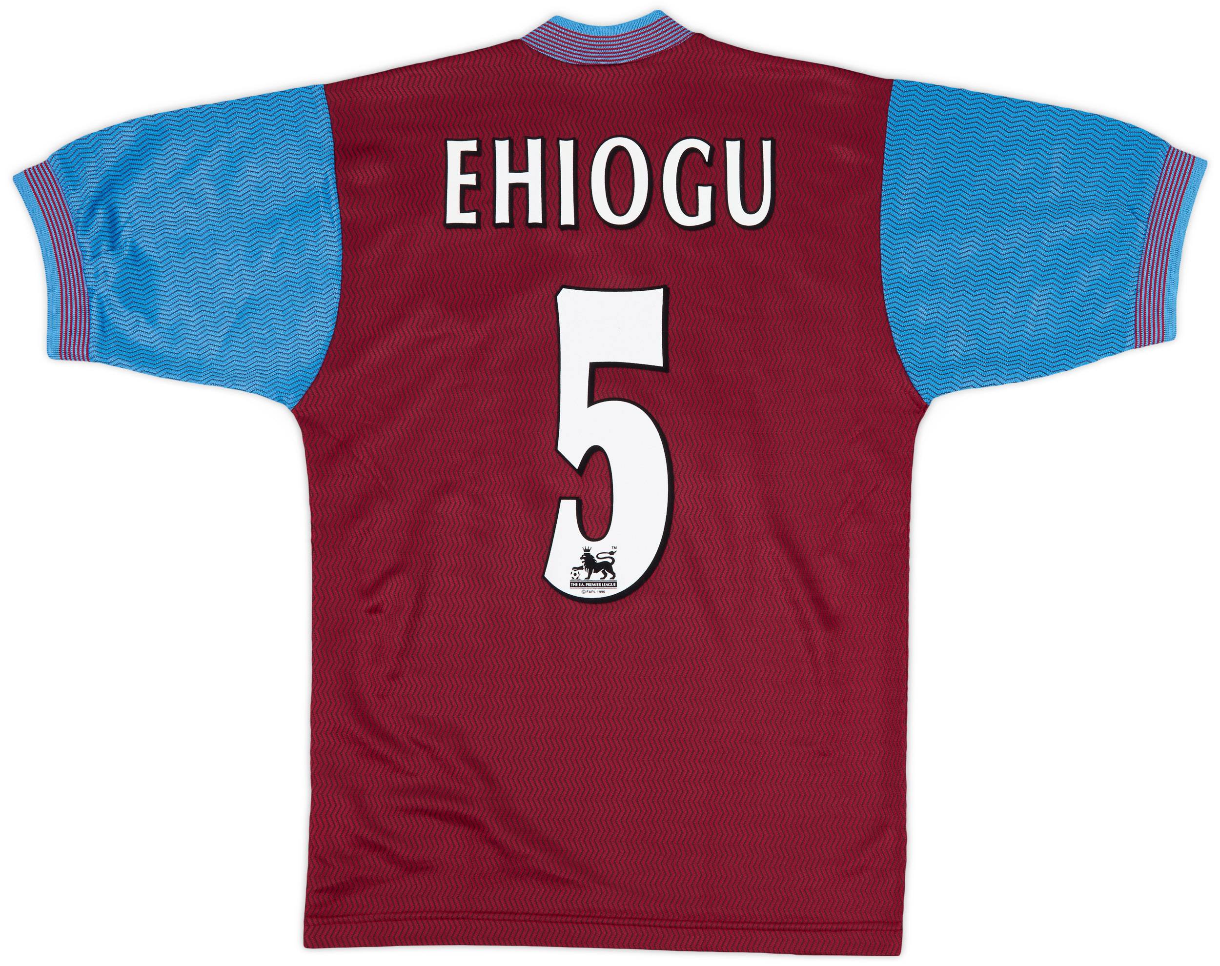 1997-98 Aston Villa Home Shirt Ehiogu #5 - 9/10 - (S)