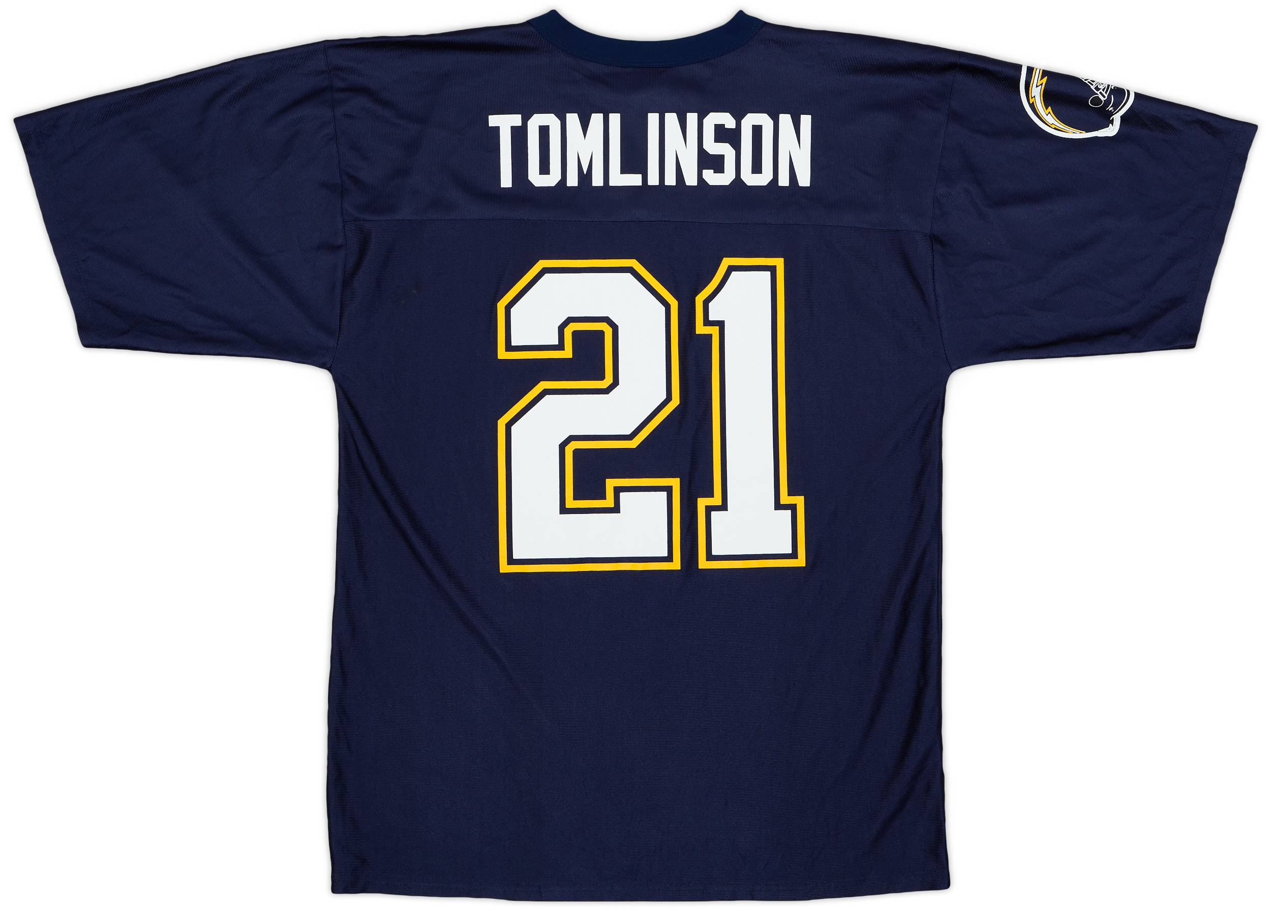 2005 06 San Diego Chargers Tomlinson 21 NFL Replica Home Jersey 7 10 M