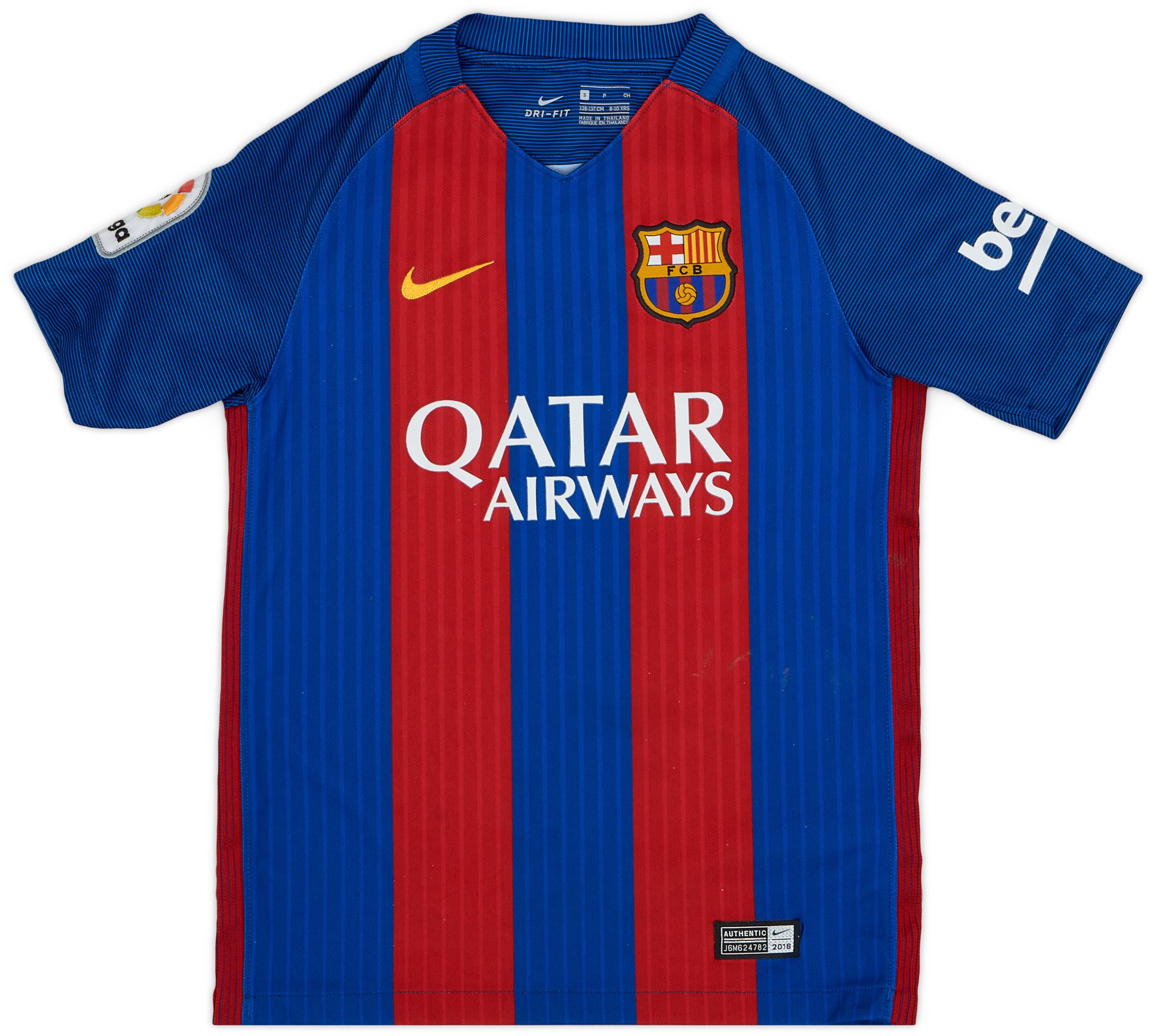2016-17 Barcelona Home Shirt - 8/10 - (S.Boys)