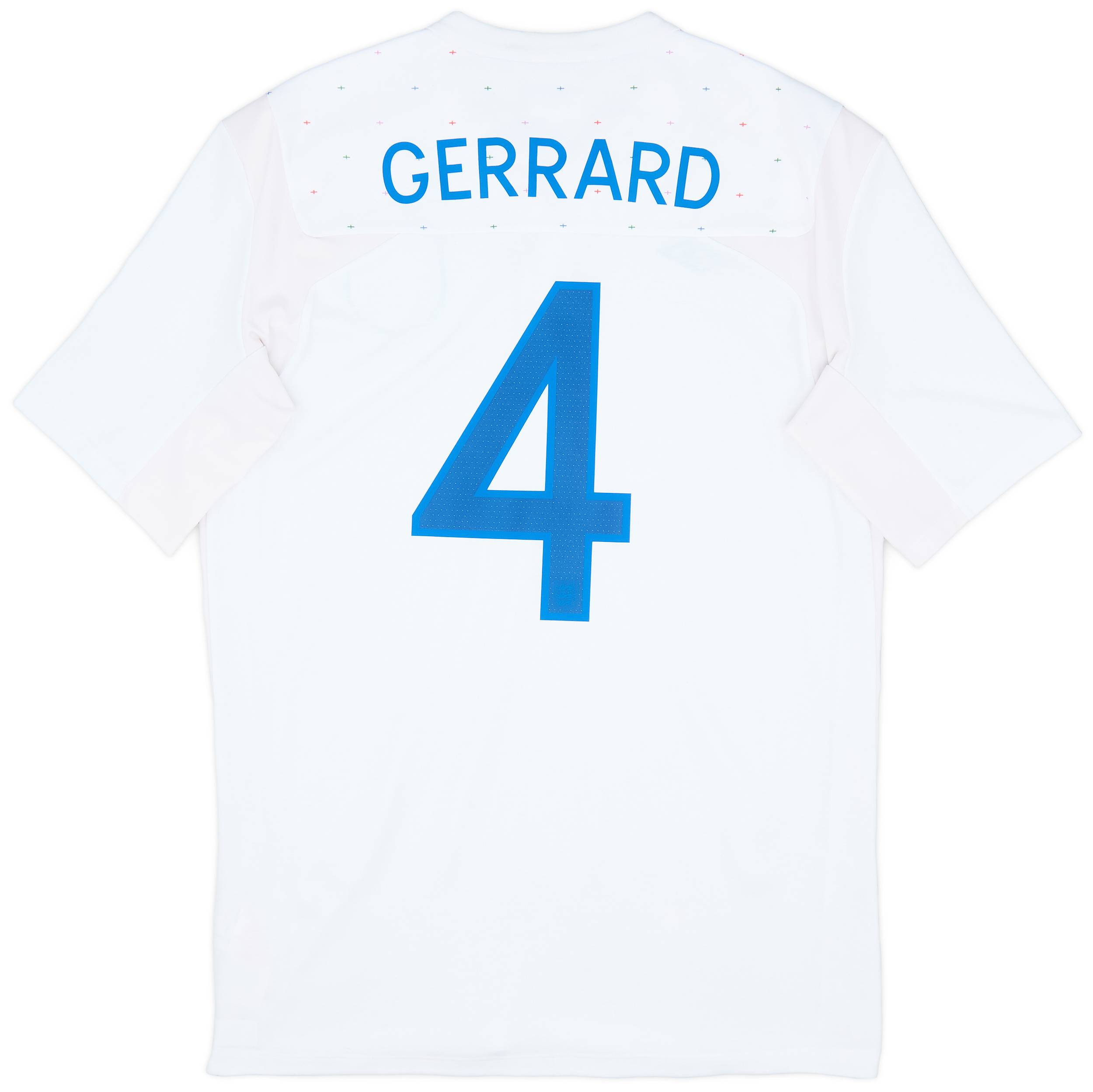 2010-11 England Home Shirt Gerrard #4 - 8/10 - (M)