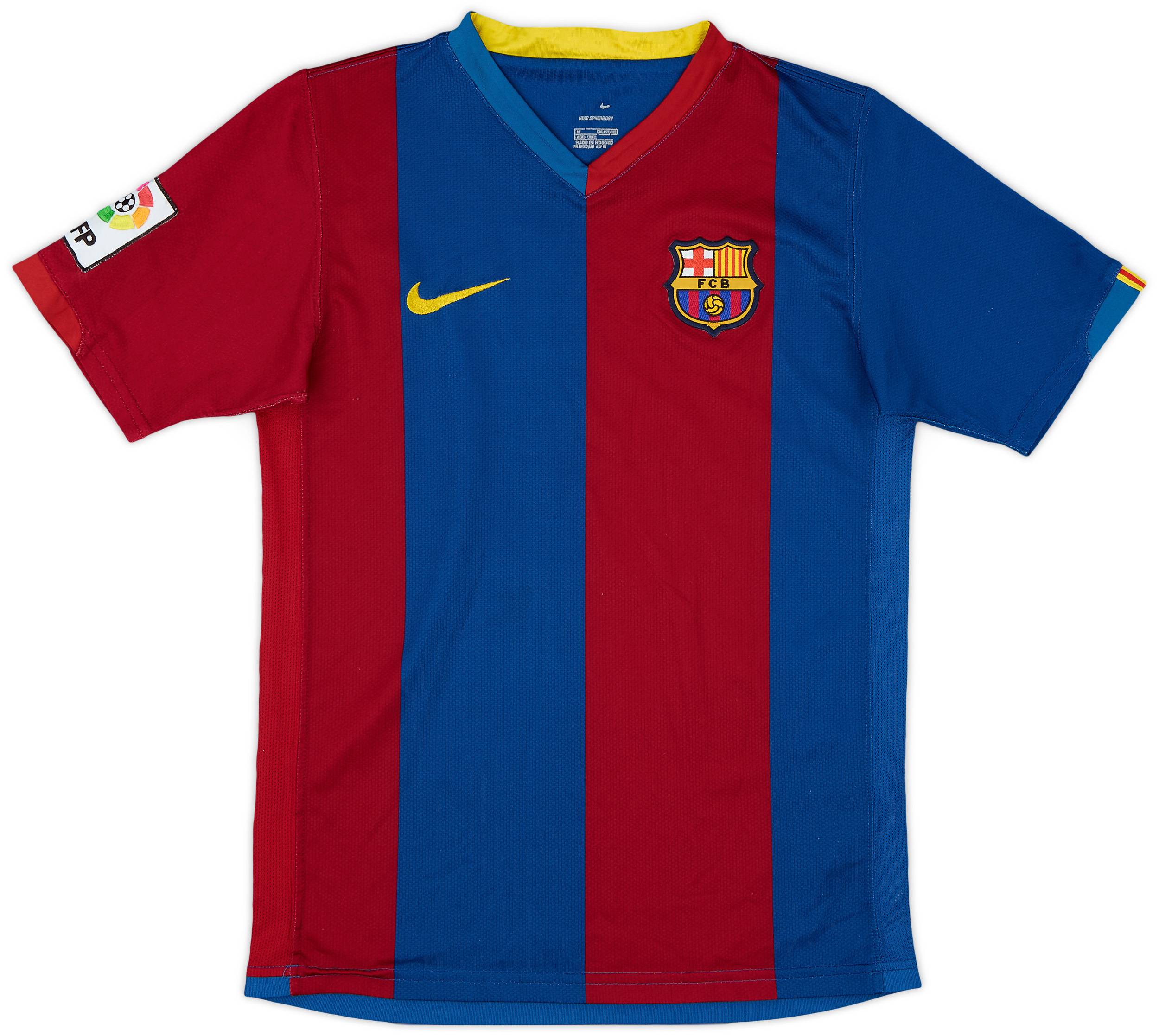 2006-07 Barcelona Home Shirt - 8/10 - (M.Boys)
