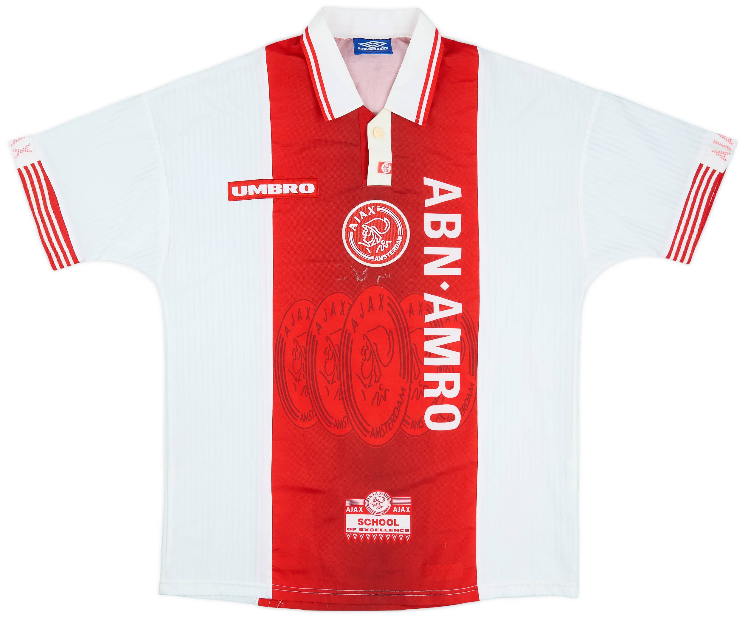 1997-98 Ajax Home Shirt R.De Boer #6 - 6/10 - (L)