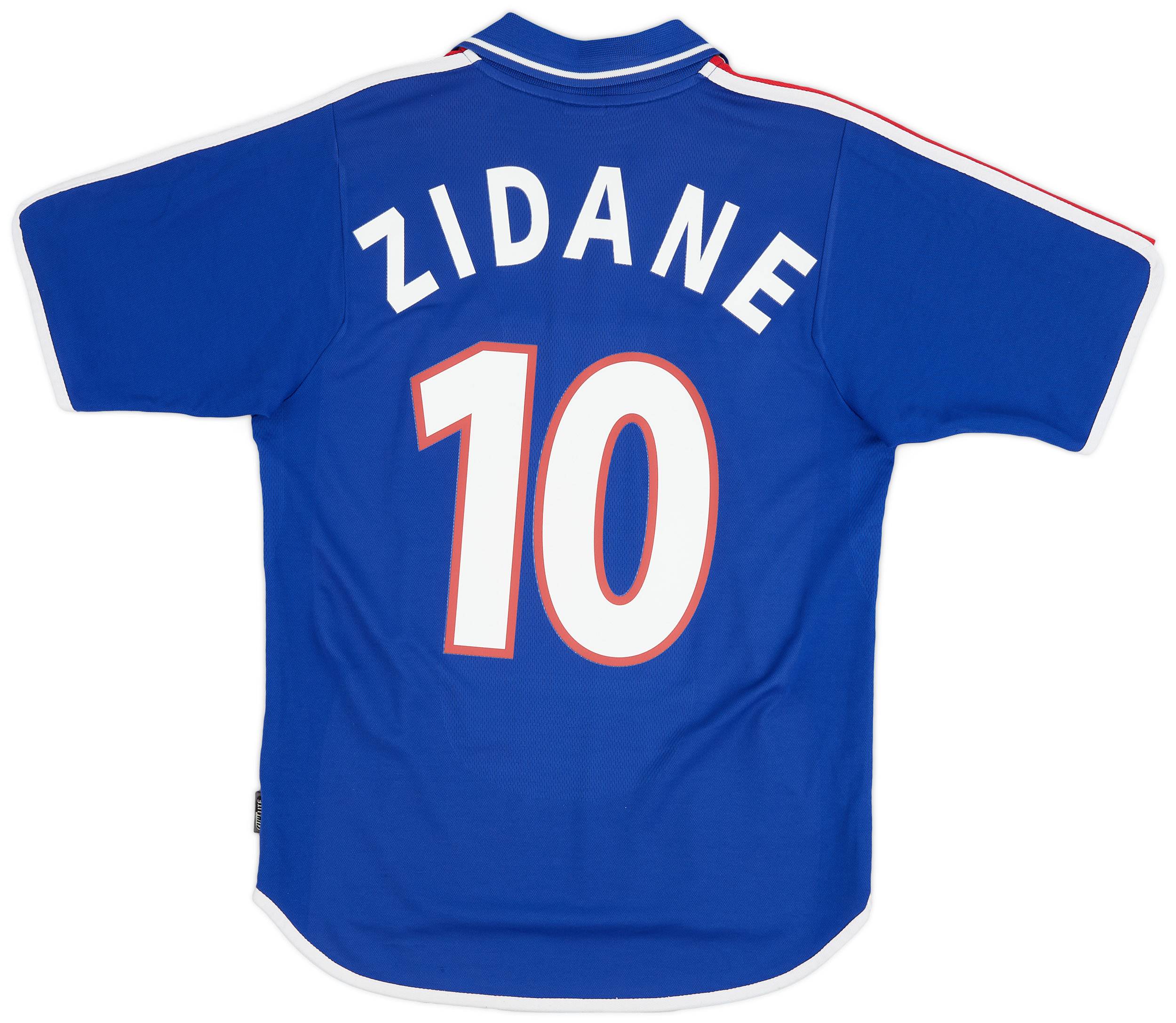 2000-02 France Home Shirt Zidane #10 - 8/10 - (S)