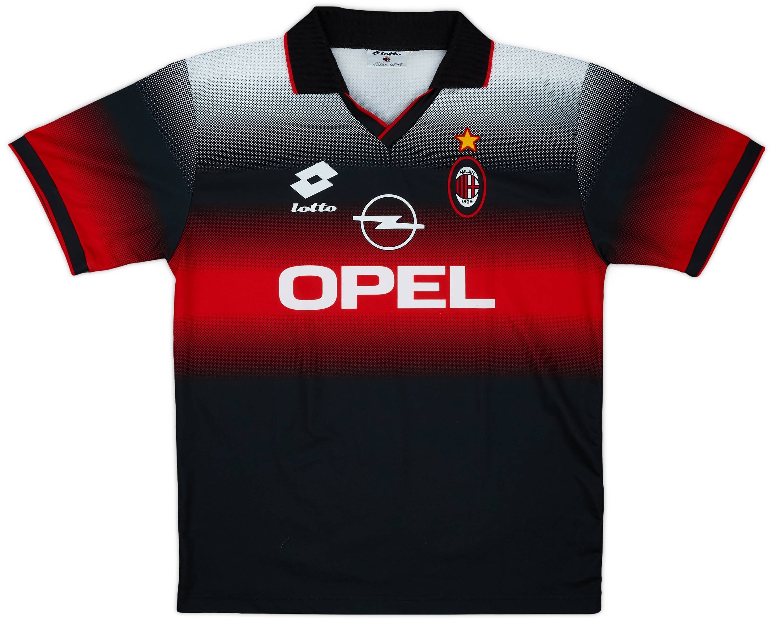 1995-96 AC Milan Lotto Training Shirt - 9/10 - (XL)