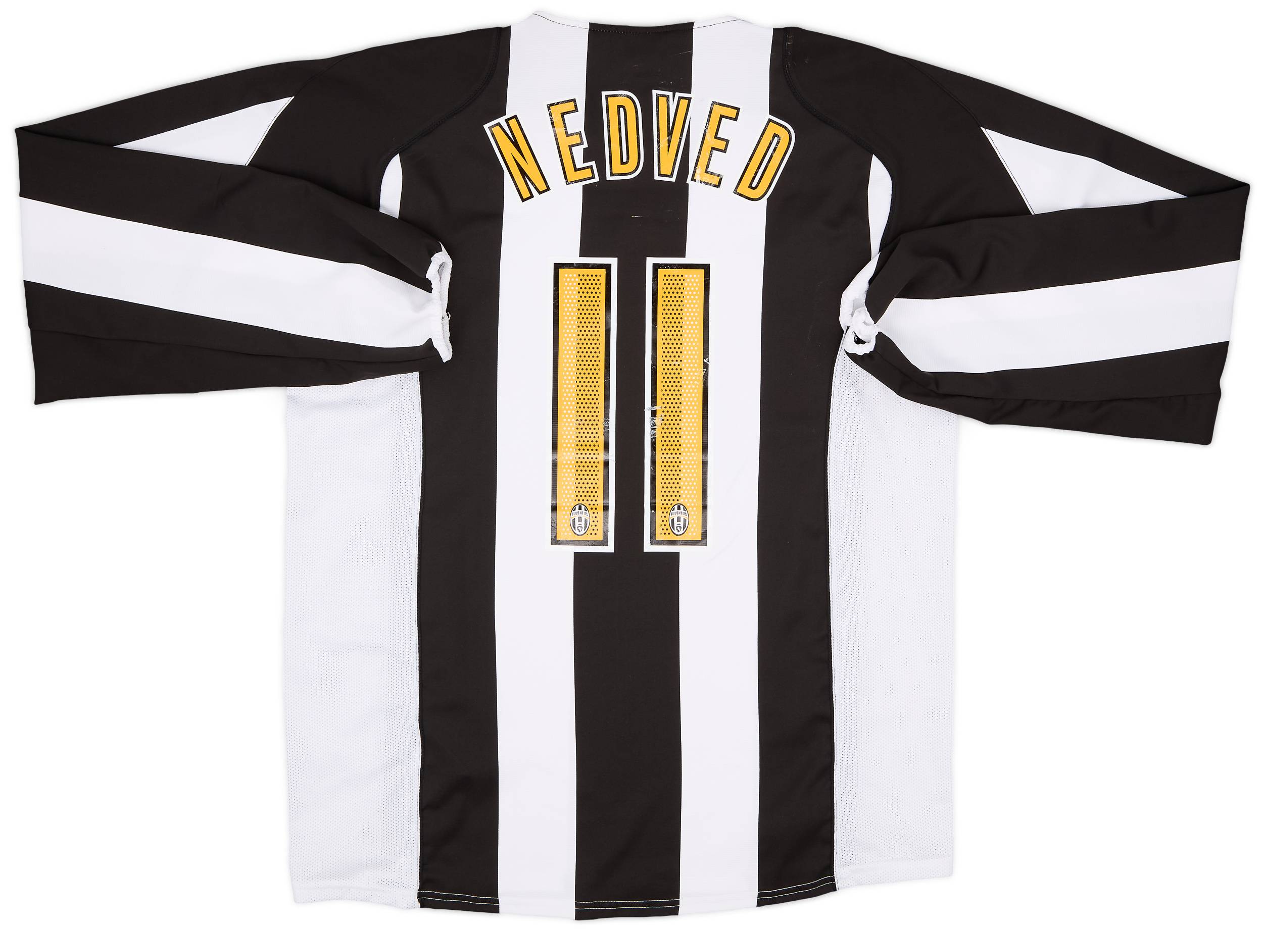 2004-05 Juventus Home L/S Shirt Nedved #11 - 6/10 - (L)