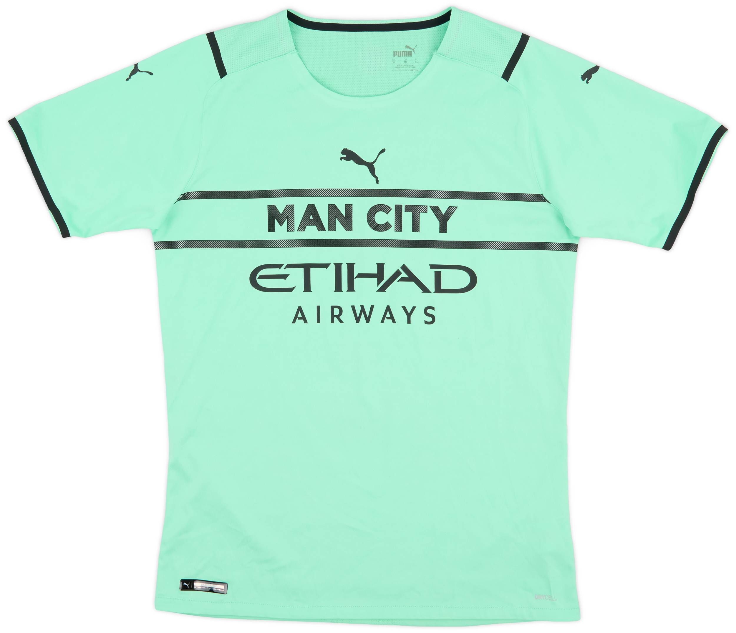 2021-22 Manchester City Player Issue GK S/S Shirt - 10/10 - (XL)