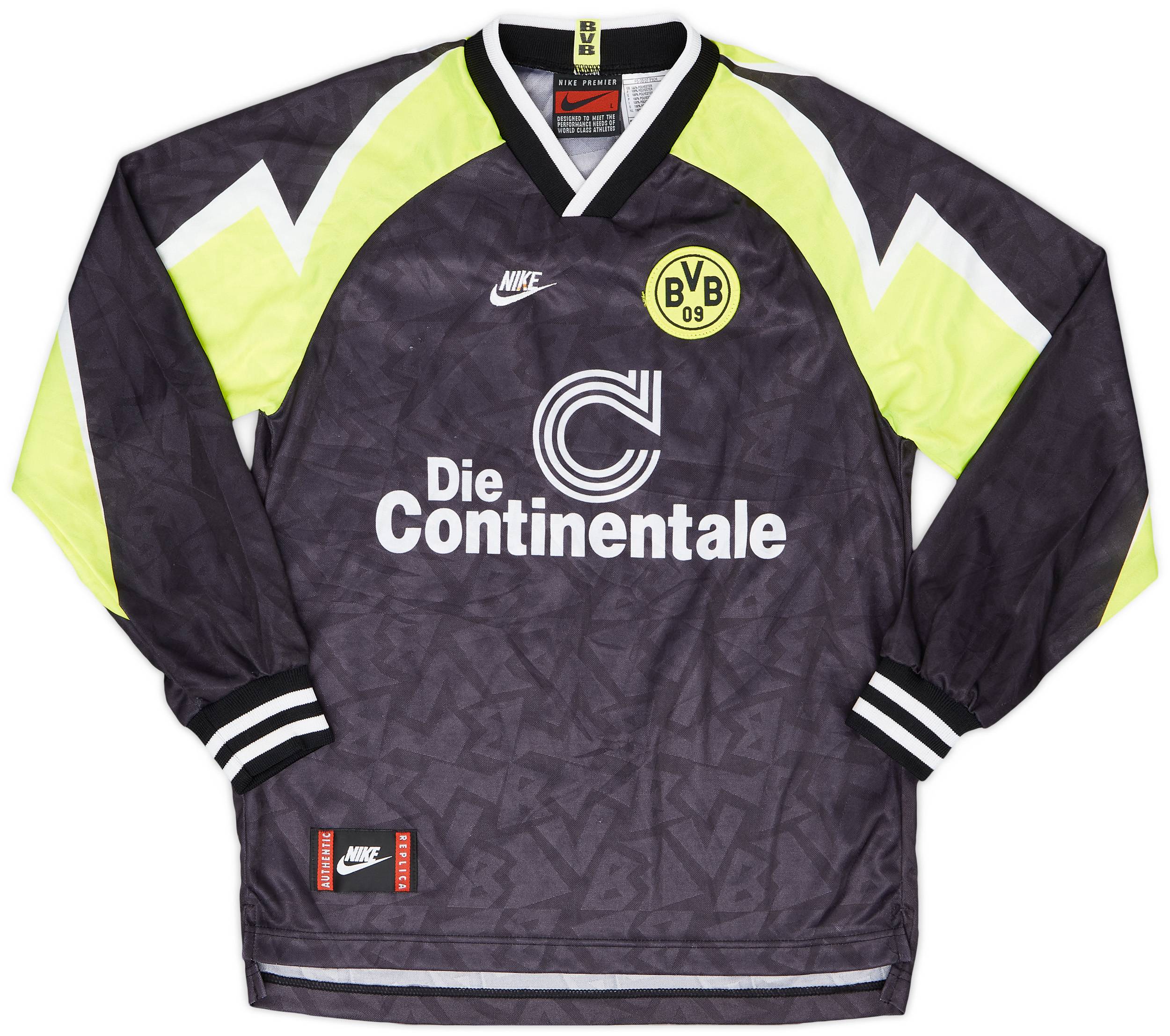 1995-96 Borussia Dortmund Away L/S Shirt - 6/10 - (L.Boys)