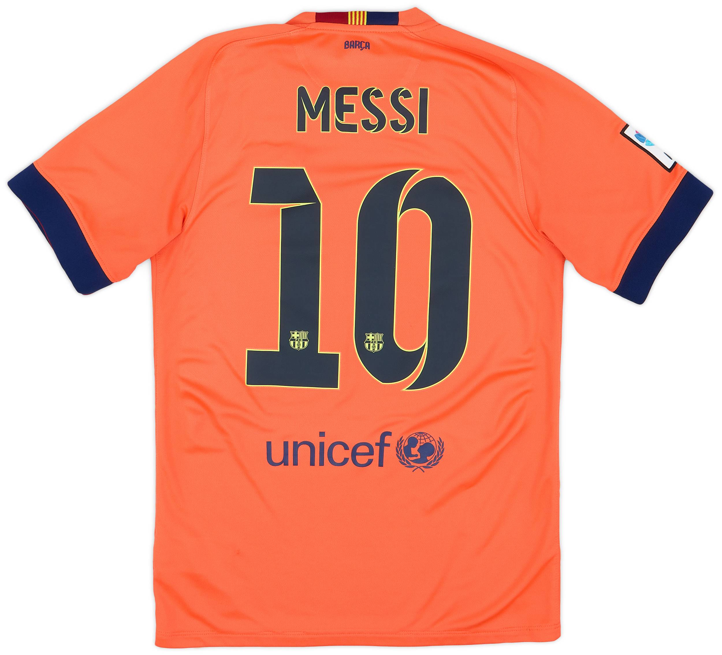 2014-15 Barcelona Away Shirt Messi #10 9/10 (S)