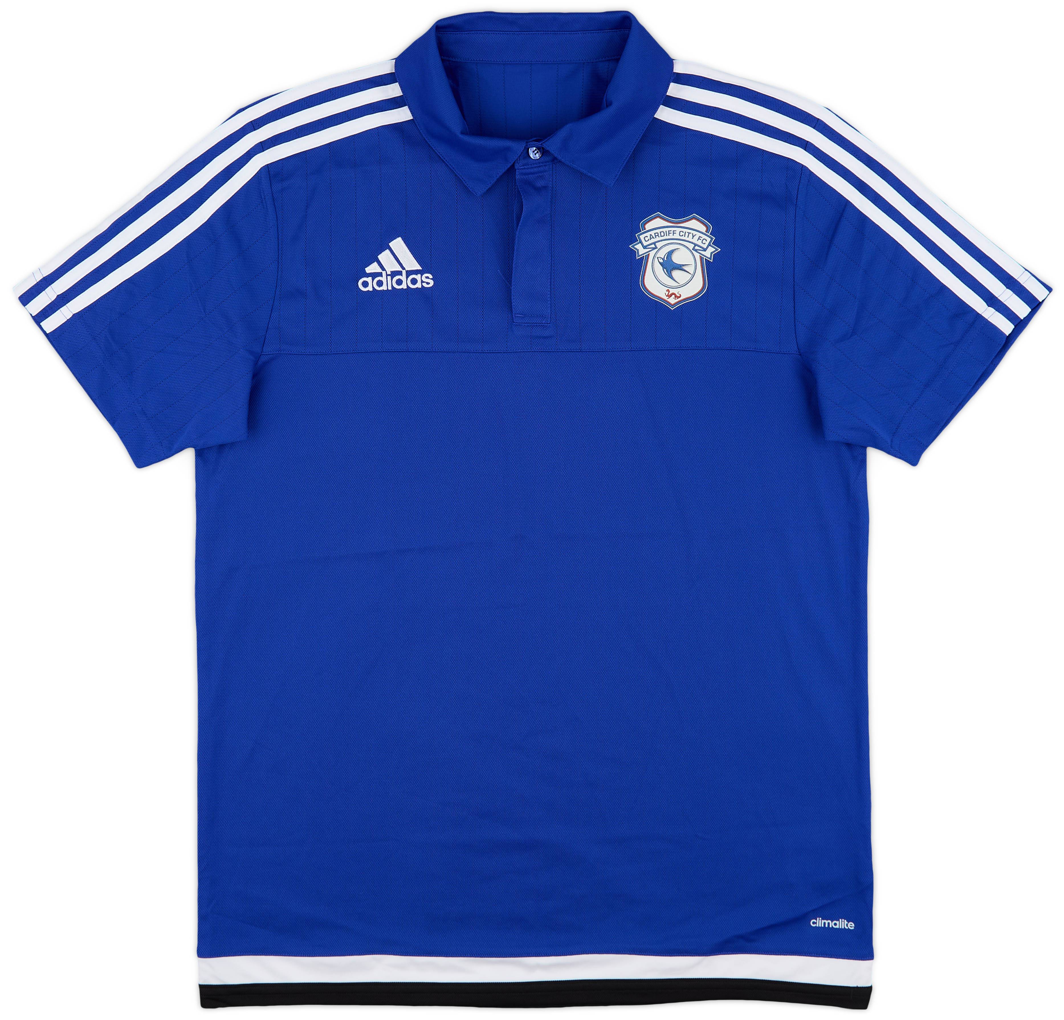 2015-16 Cardiff City adidas Polo Shirt - 9/10 - (M)
