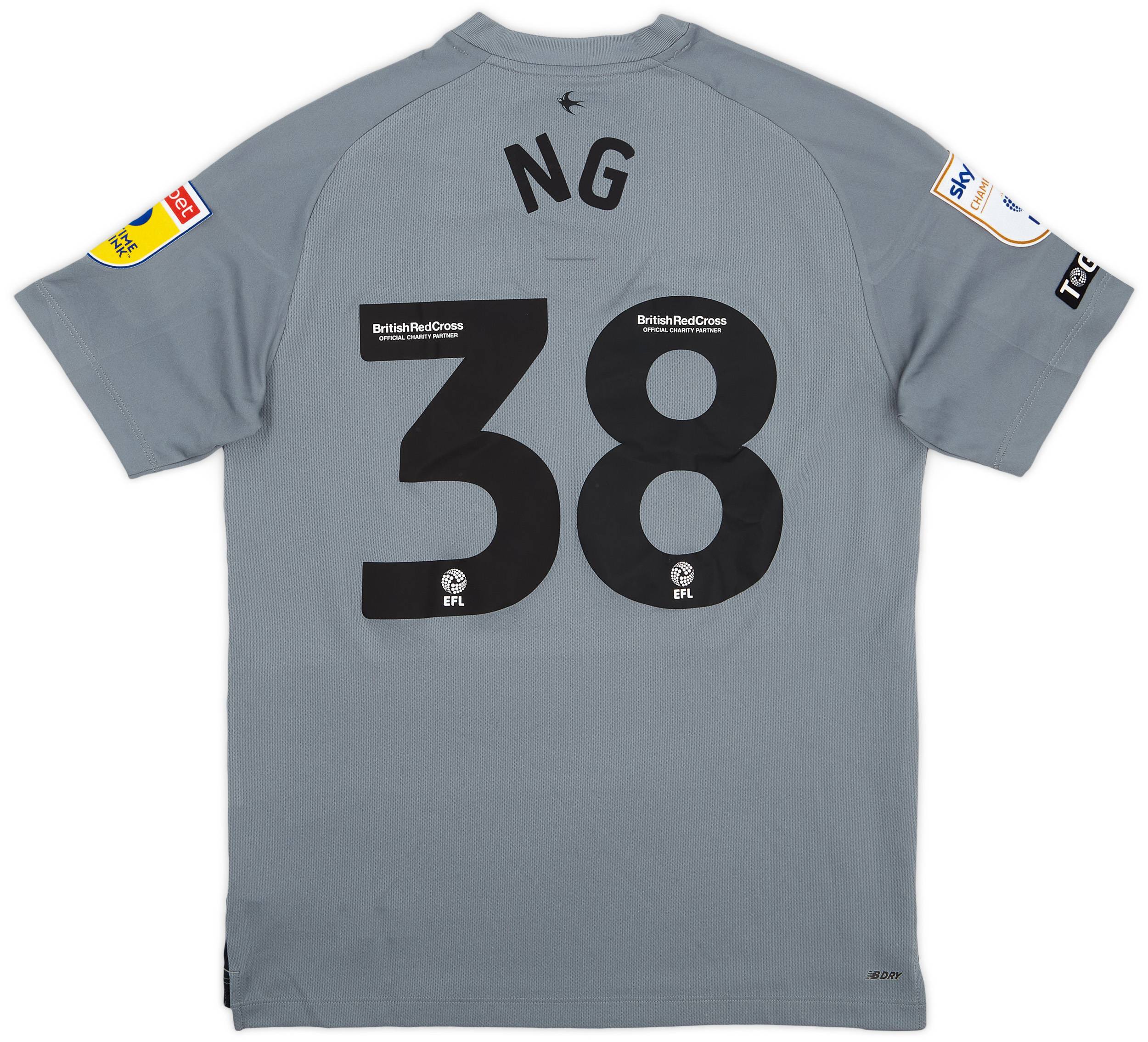 2022-23 Cardiff Match Issue Away Shirt Ng #38