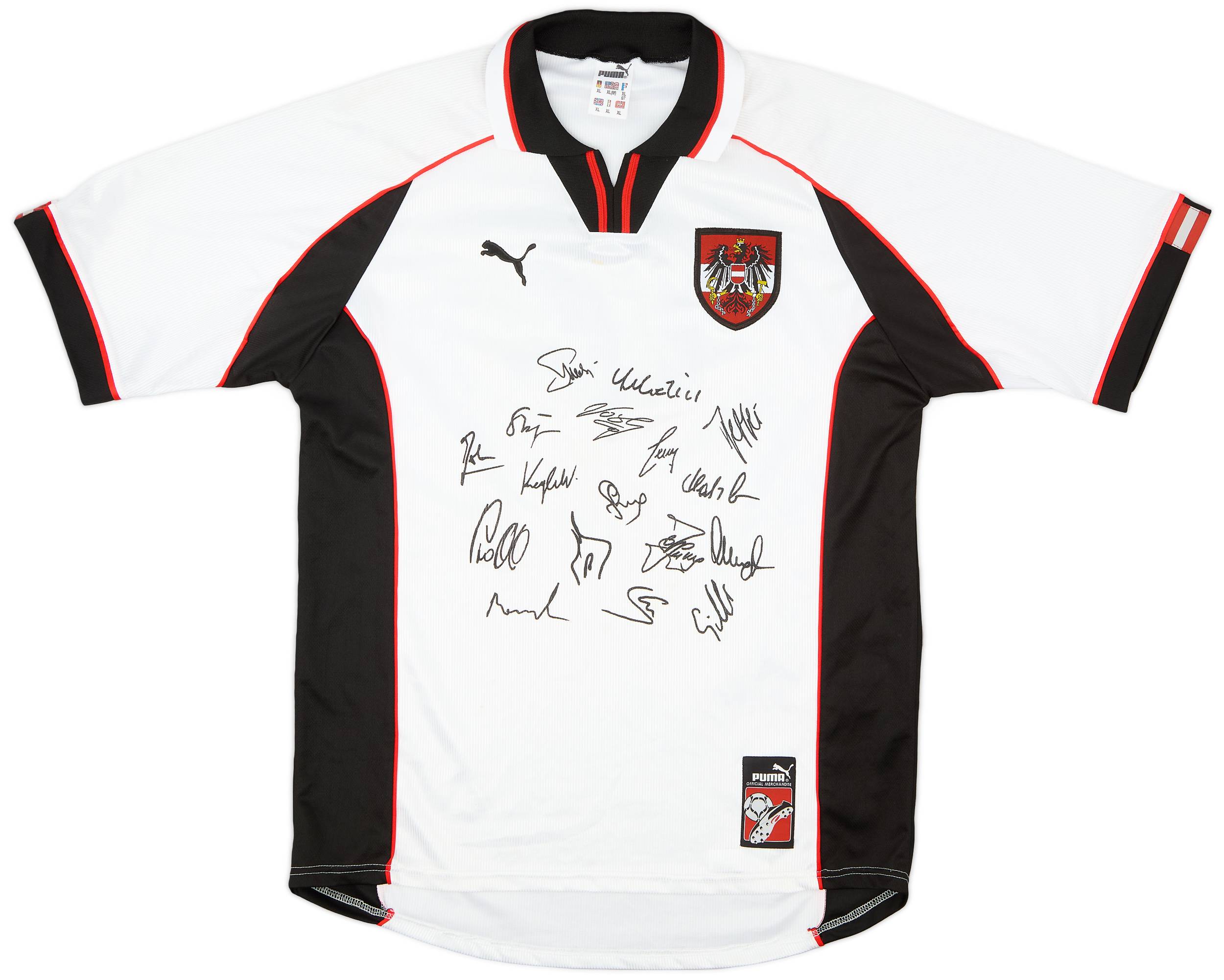 1998 Austria 'Signed' Home Shirt #12 - 8/10 - (XL)