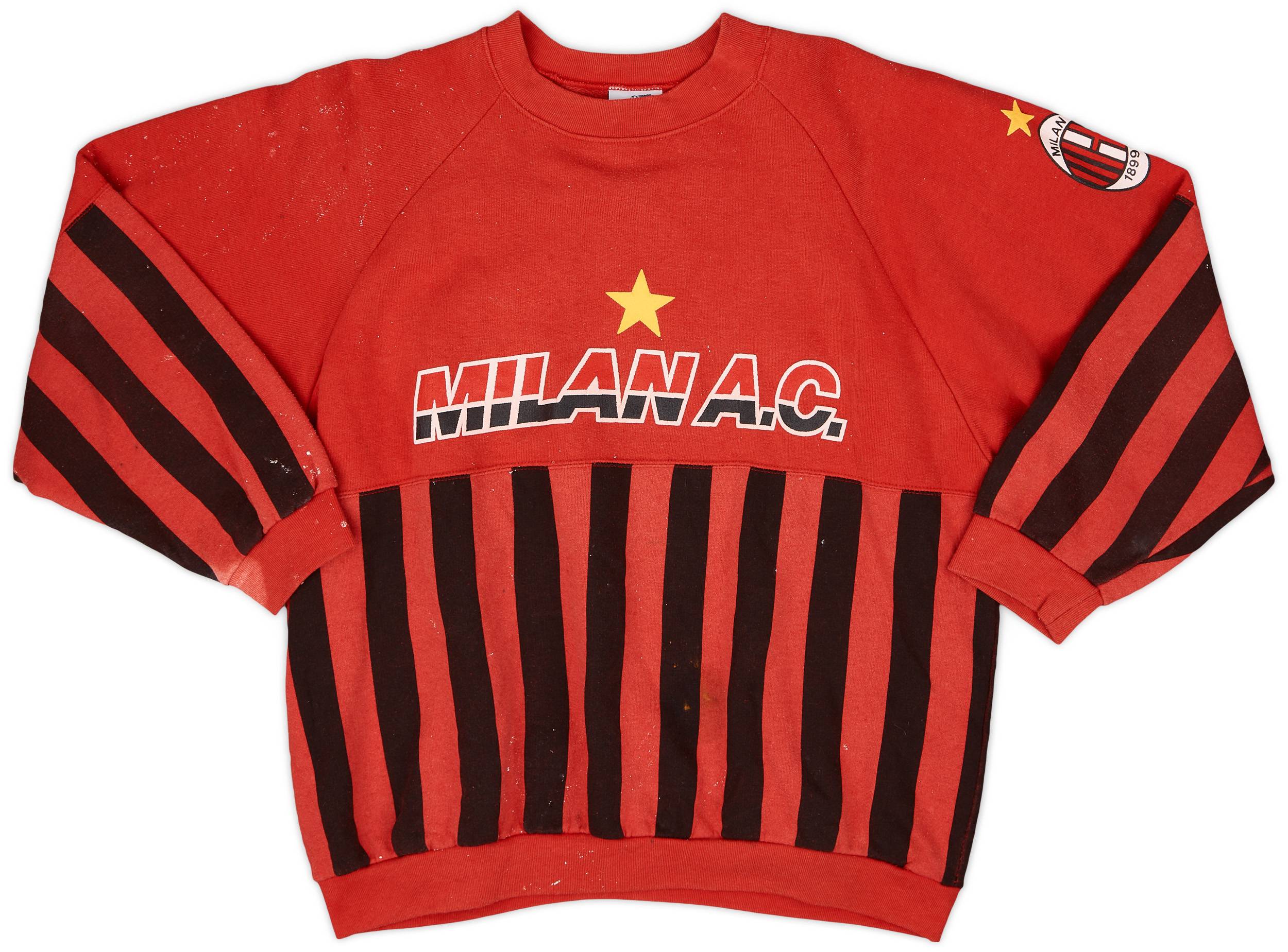 1990-91 AC Milan Le Felpe Dei Grandi Club Sweat Top - 3/10 - (M)