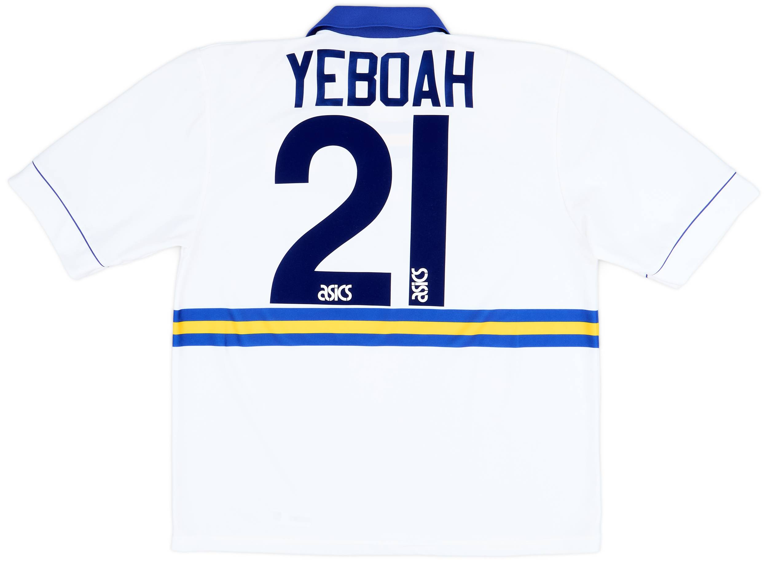 1993-95 Leeds United Home Shirt Yeboah #21 - 6/10 - (L)