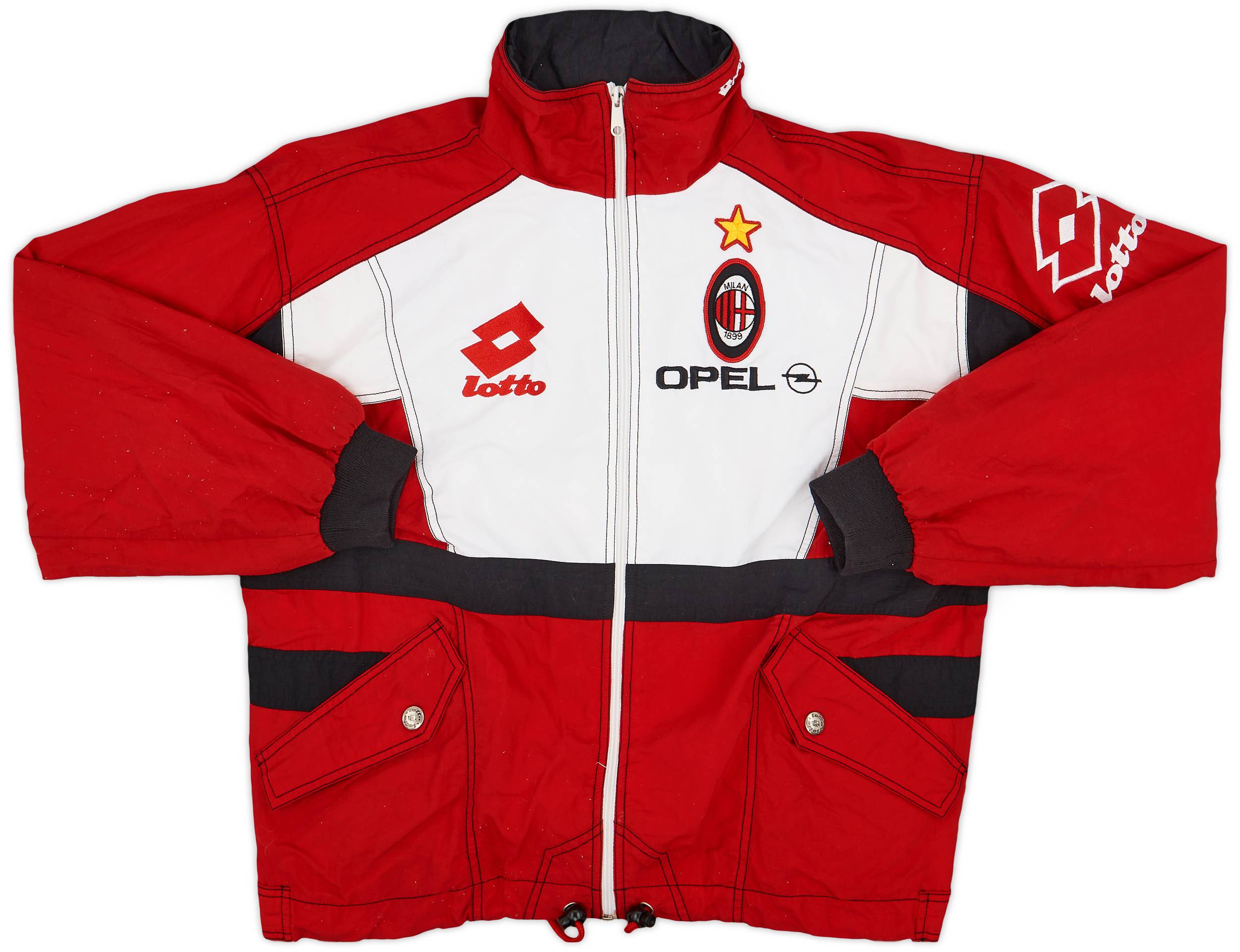 1995-96 AC Milan Lotto Track Jacket - 8/10 - (M/L)
