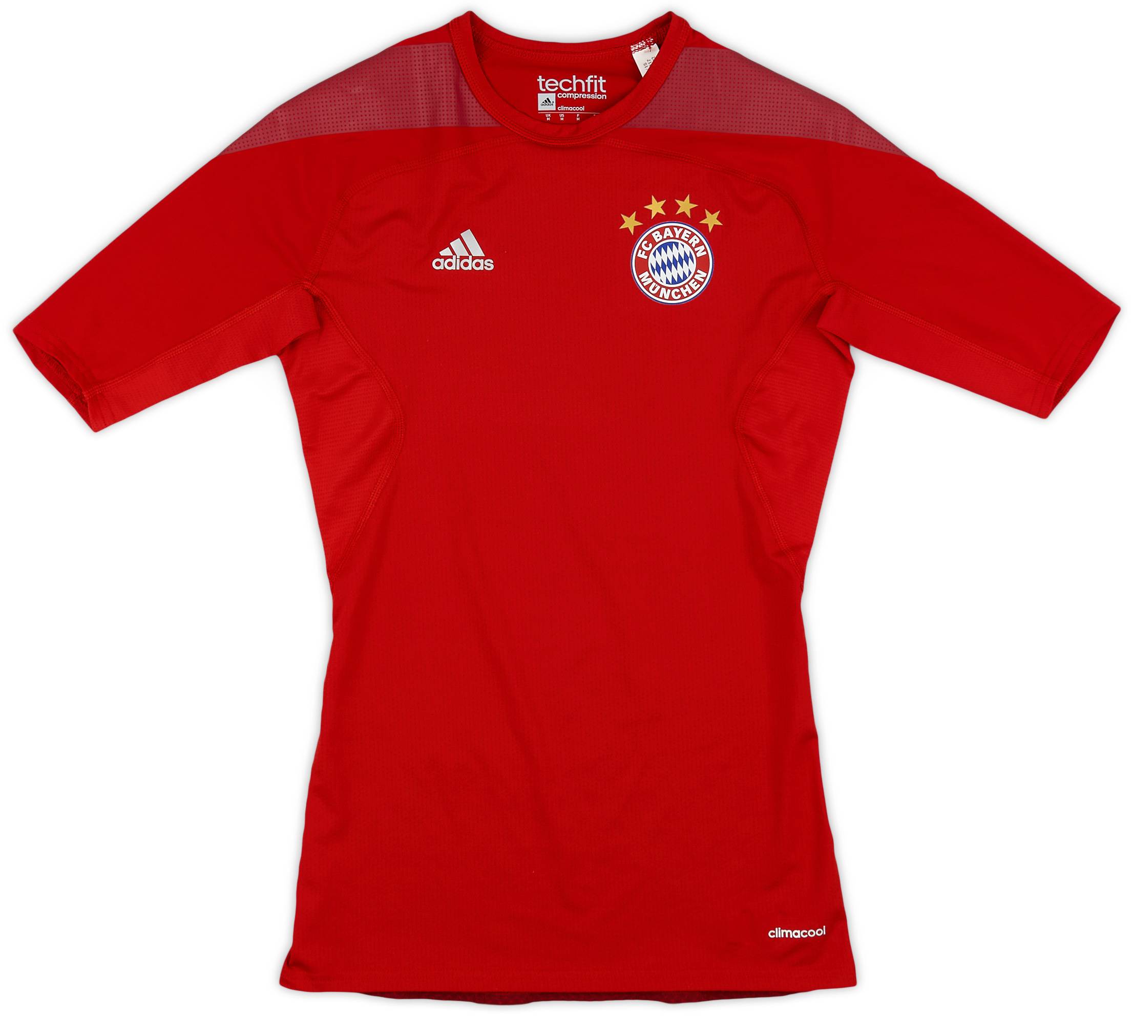 2015 16 Bayern Munich adidas Techfit Baselayer Shirt 8 10 M