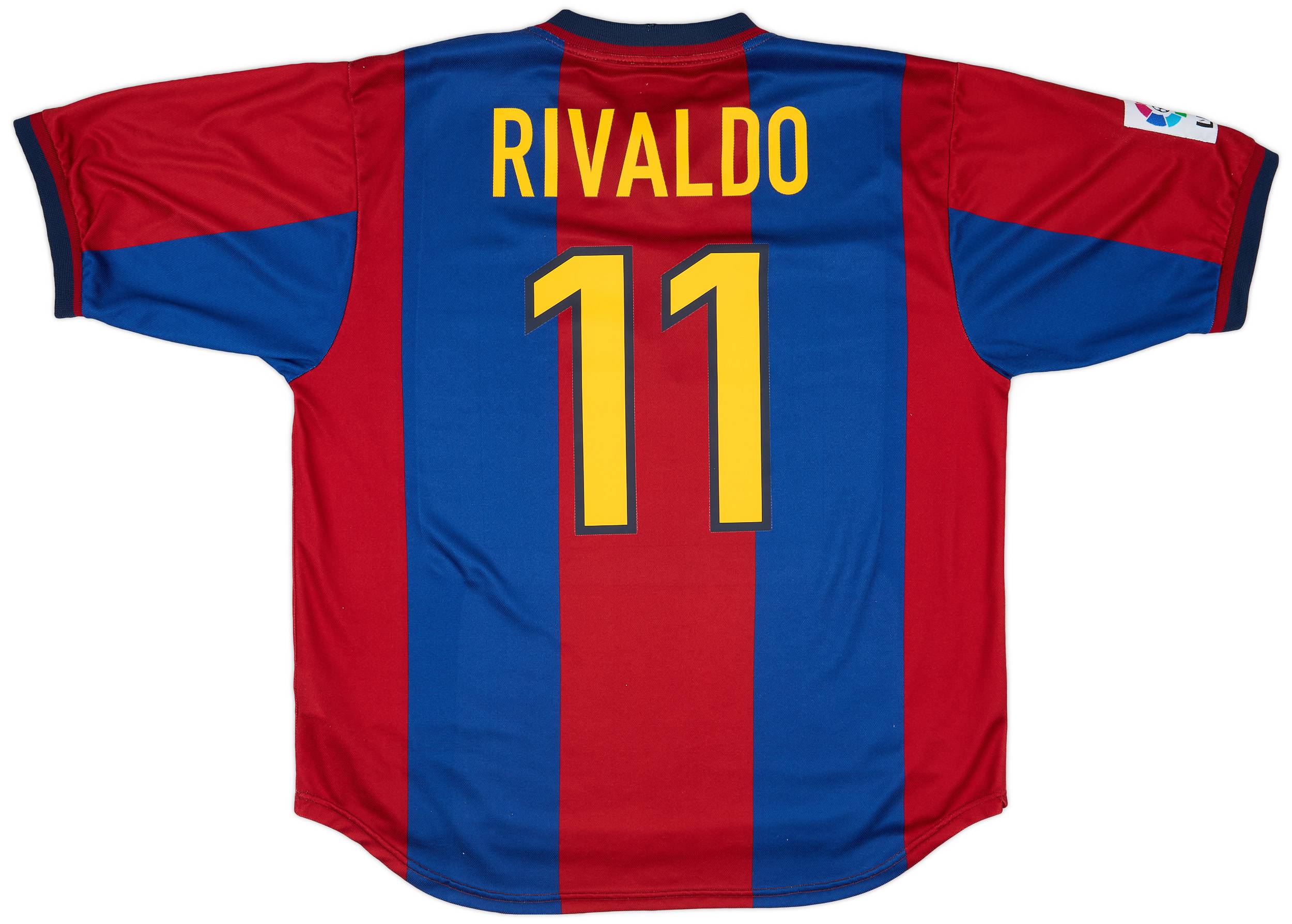1998-00 Barcelona Home Shirt Rivaldo #11 - 8/10 - (XL)
