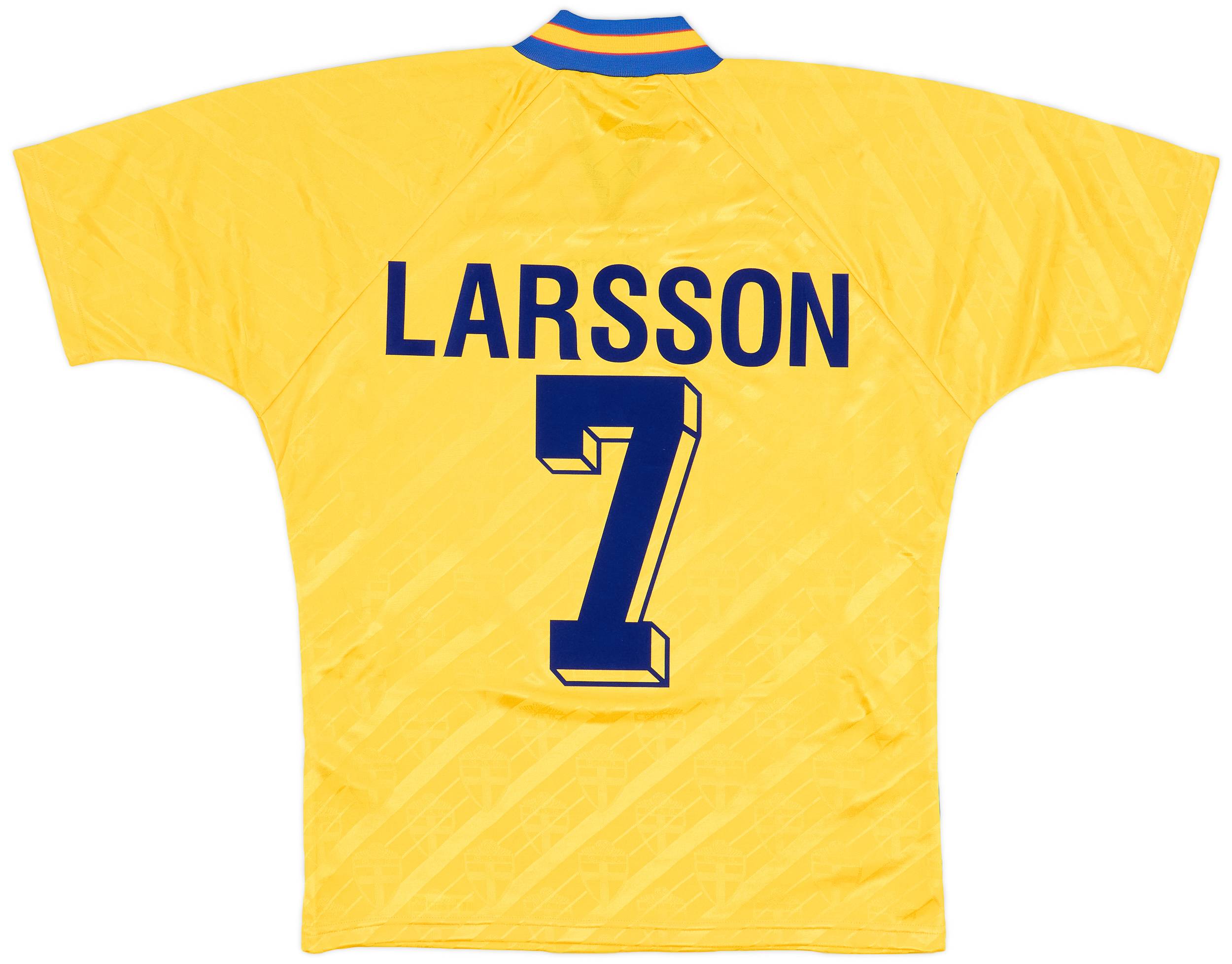 1994-96 Sweden Home Shirt Larsson #7 - 9/10 - (L)