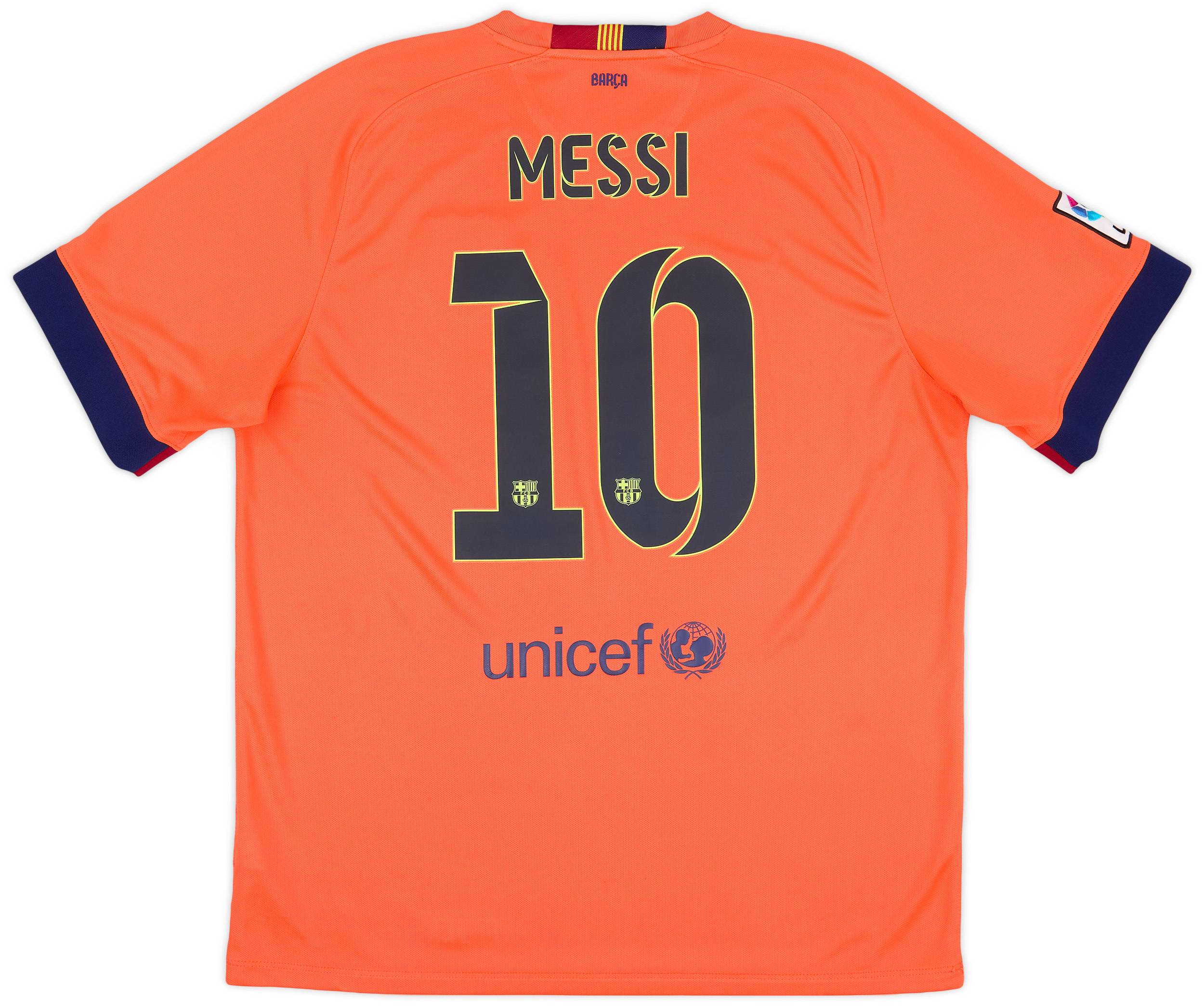 2014-15 Barcelona Away Shirt Messi #10 - 8/10 - (XL)