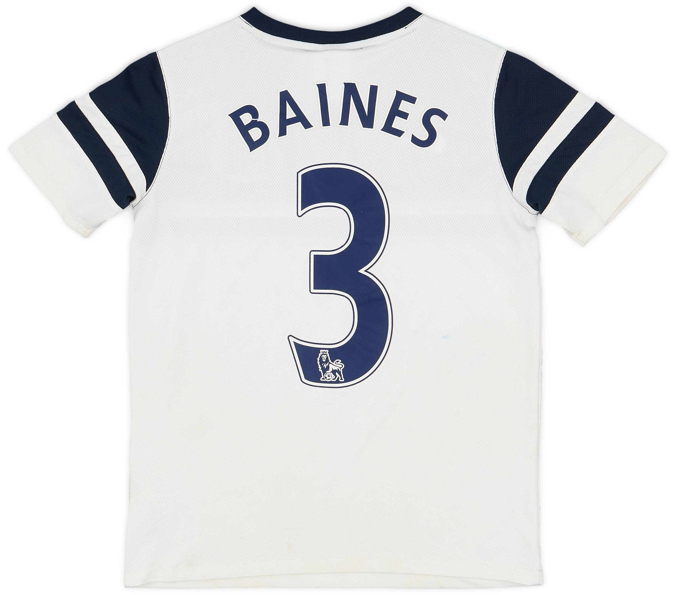 2013-14 Everton Third Shirt Baines #3 - 4/10 - (M.Boys)