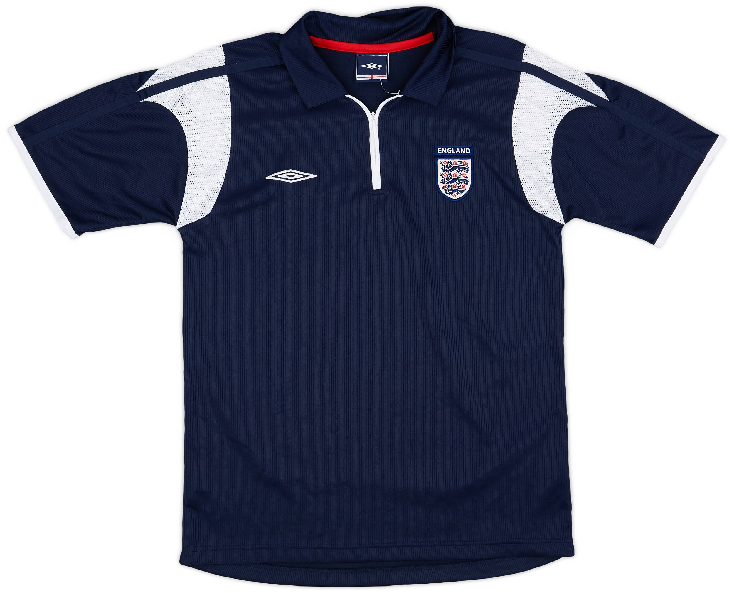 2005-06 England Umbro 1/4 Zip Training Shirt - 9/10 - (S)