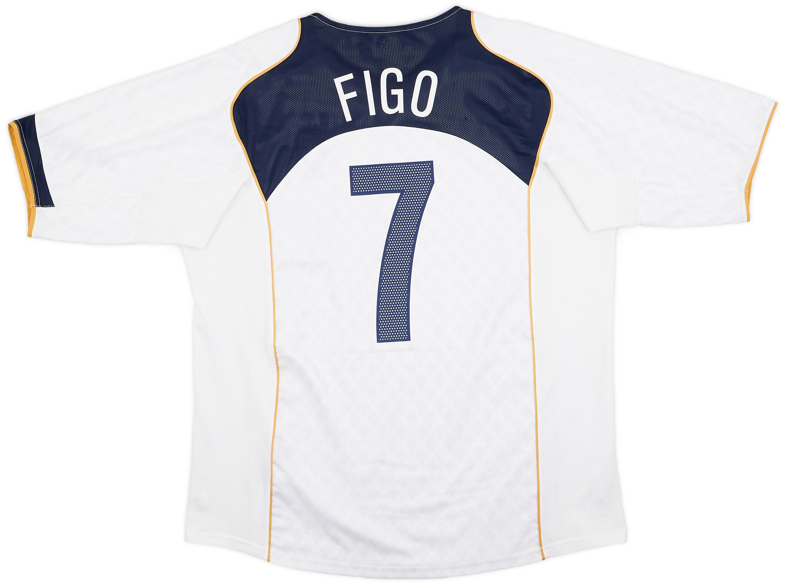 2004-06 Portugal Away Shirt Figo #7 - 9/10 - (XL)