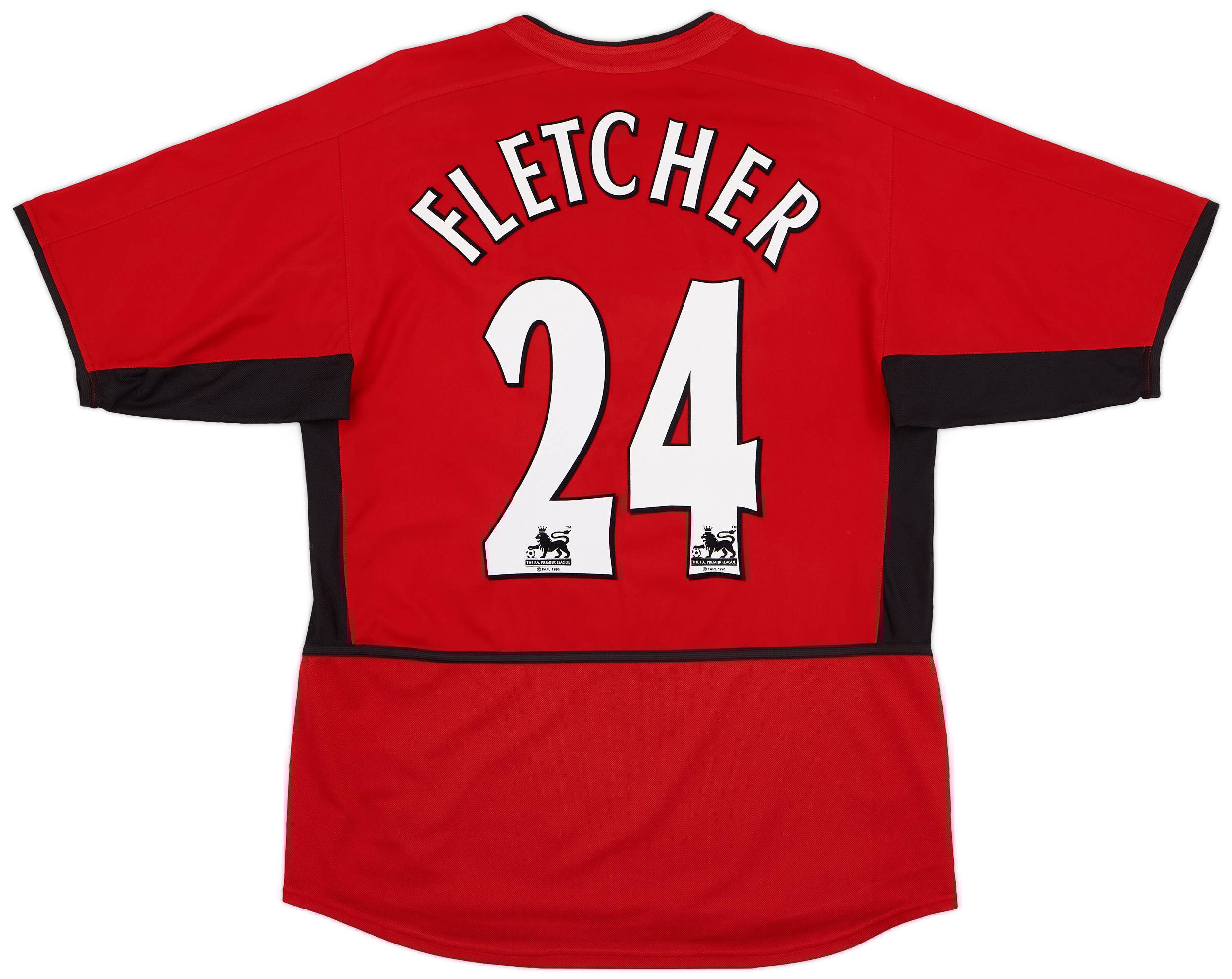 2002-04 Manchester United Home Shirt Fletcher #24 - 9/10 - (M)