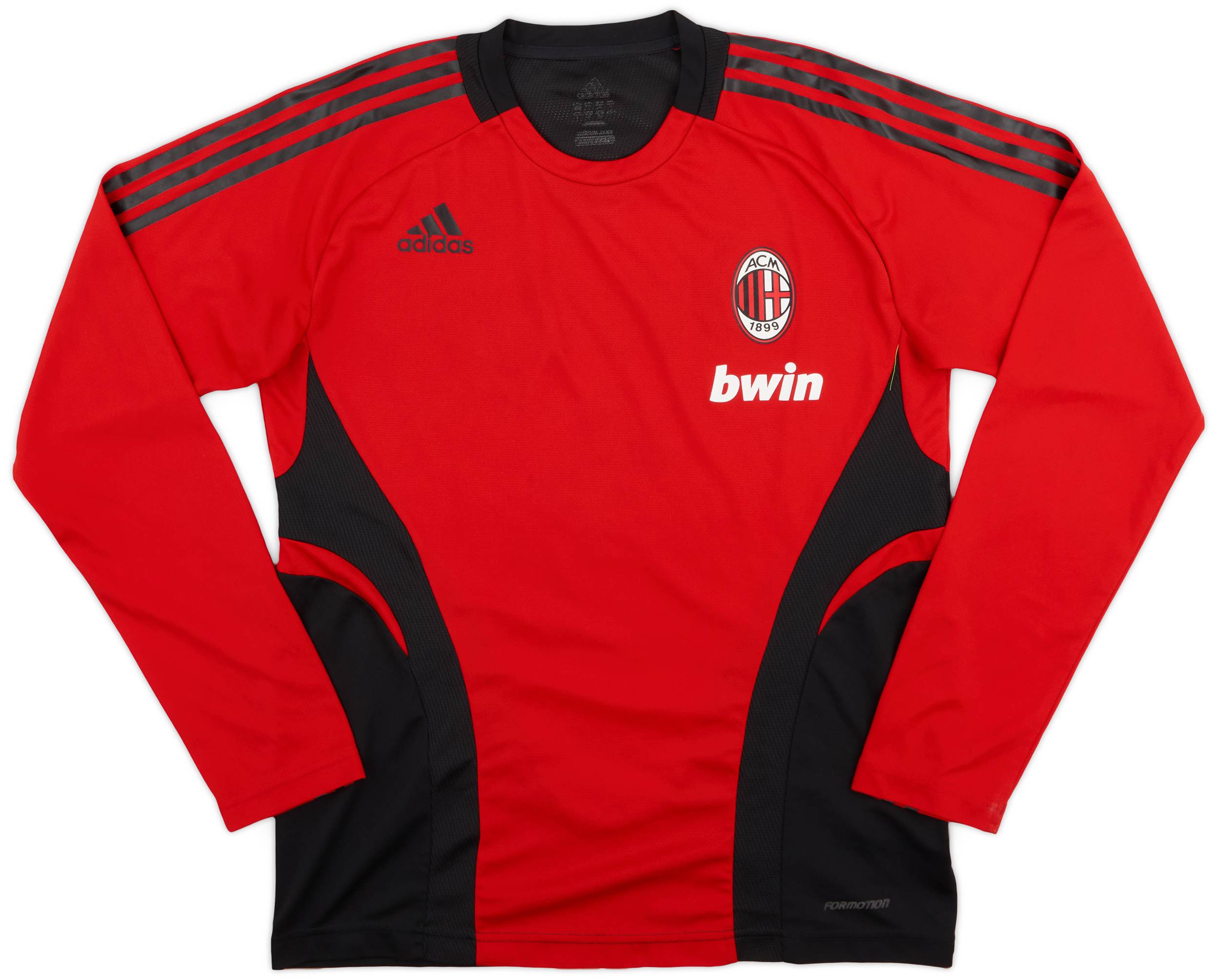 数量限定SALE L/S Training Formotion adidas Milan AC 2008-09 Shirt 8/10 - ウェア