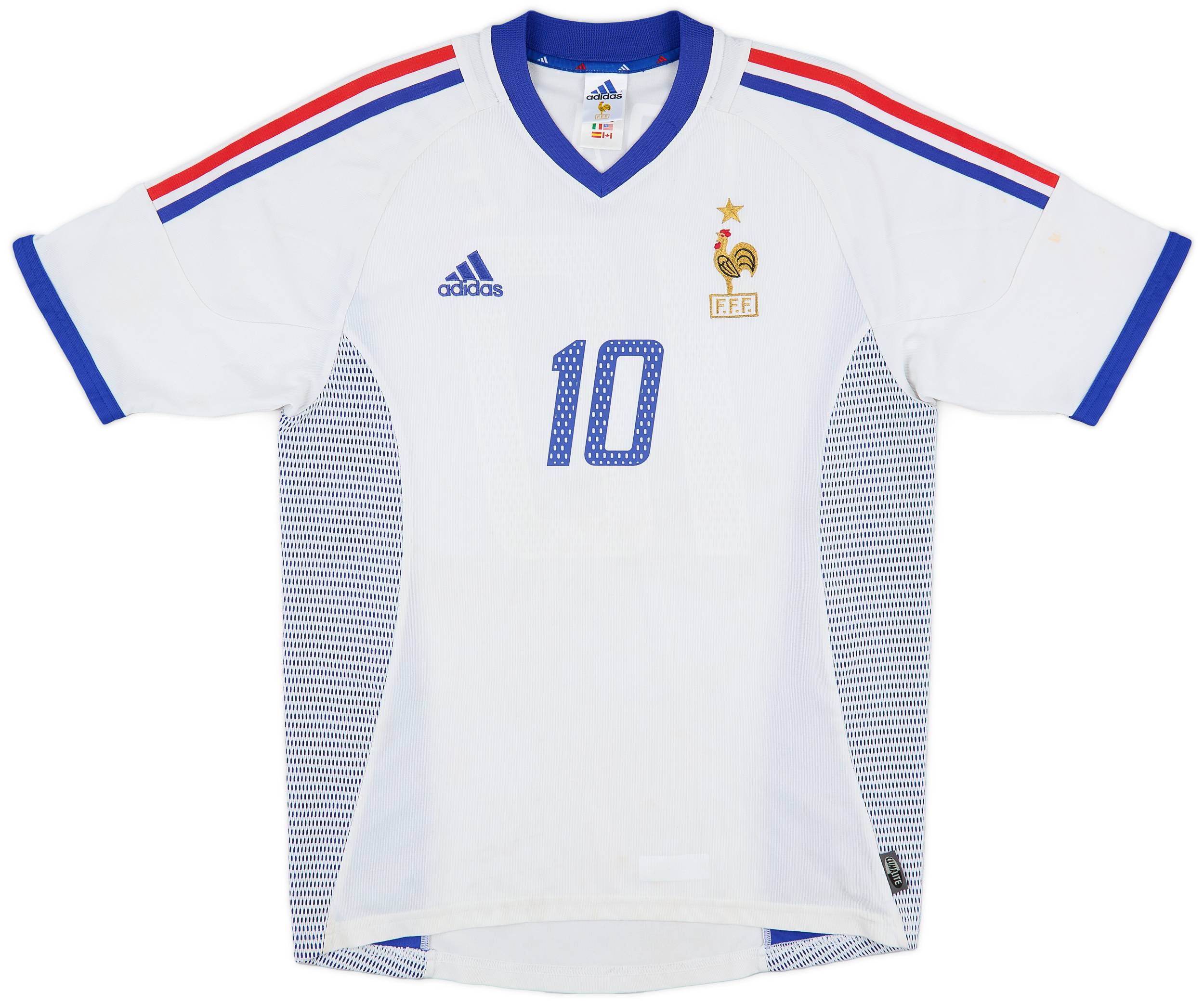 adidas - adidas 2002フランス代表ユニフォーム　ZIDANE  #10 レア】2002ワールドカップZIDANE 10 adidas フランス代表 - メルカリ