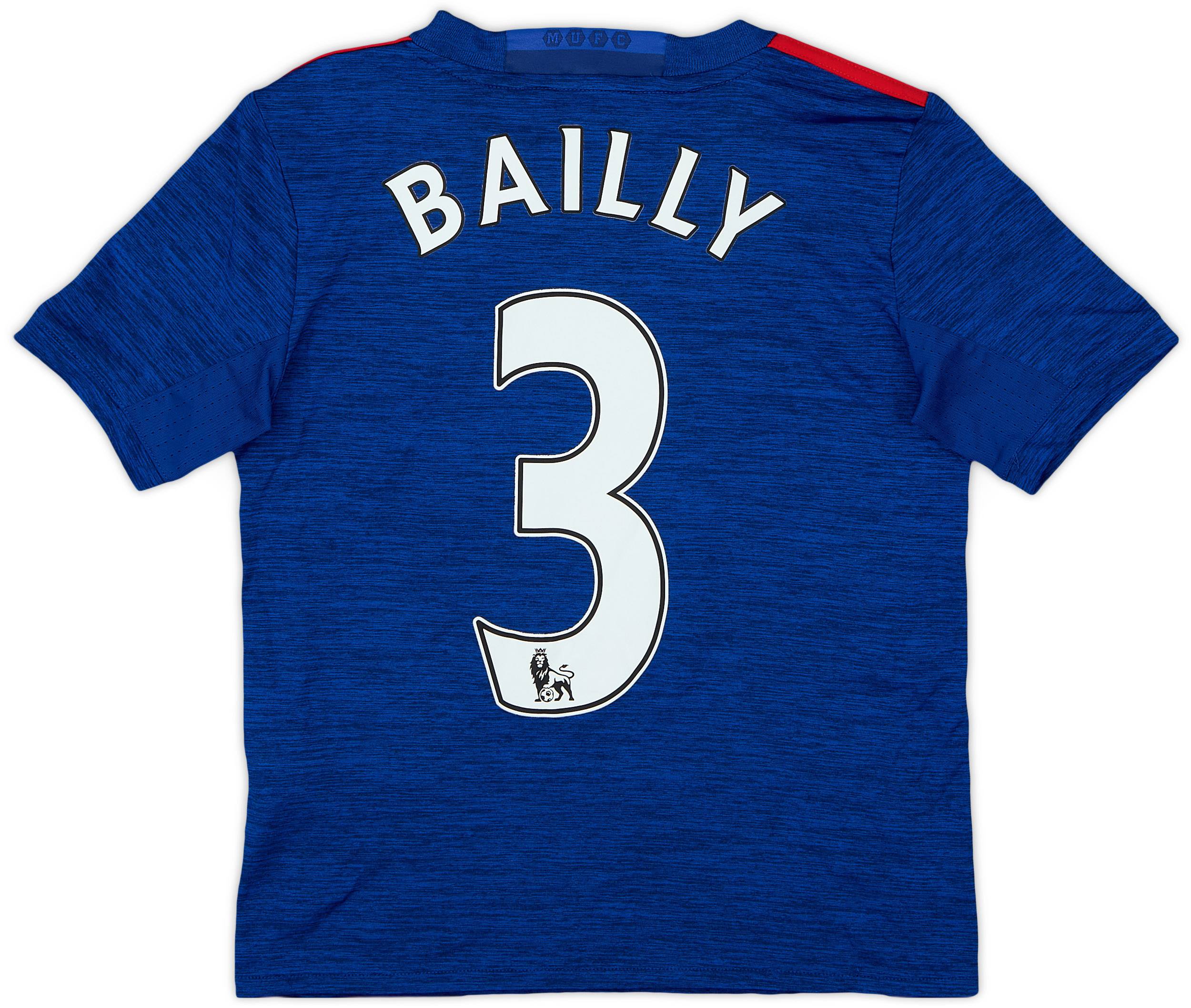 2016-17 Manchester United Away Shirt Bailly #3 - 9/10 - (S.Boys)