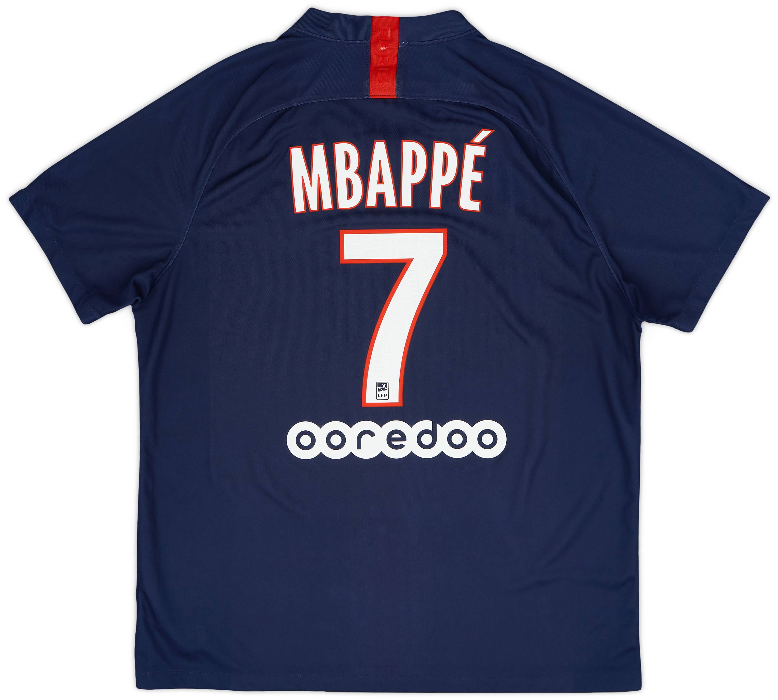 2019-20 Paris Saint-Germain Home Shirt Mbappe #7 - 6/10 - (XL)