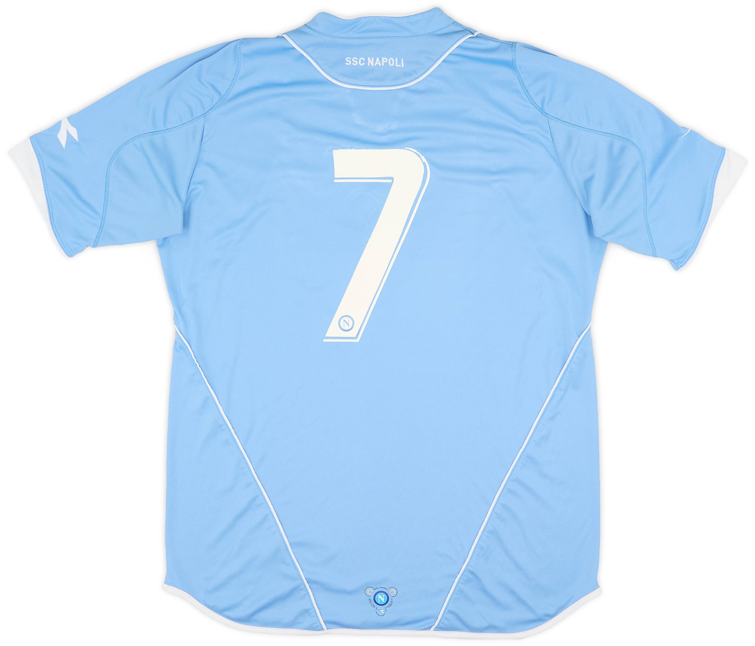 2007-08 Napoli Home Shirt #7 - 6/10 - (XL)