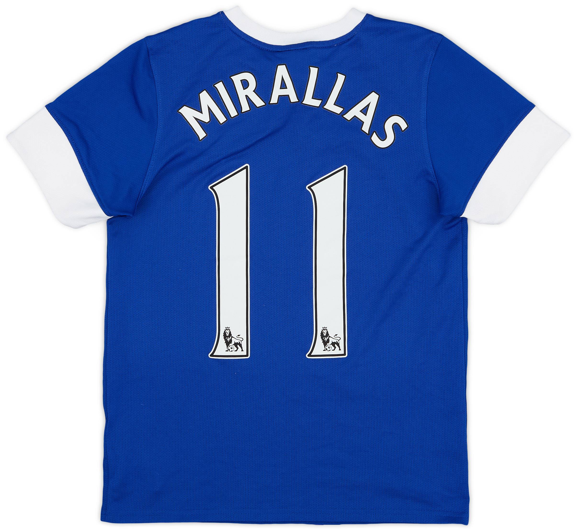 2012-13 Everton Home Shirt Mirallas #11 - 8/10 - (L.Boys)