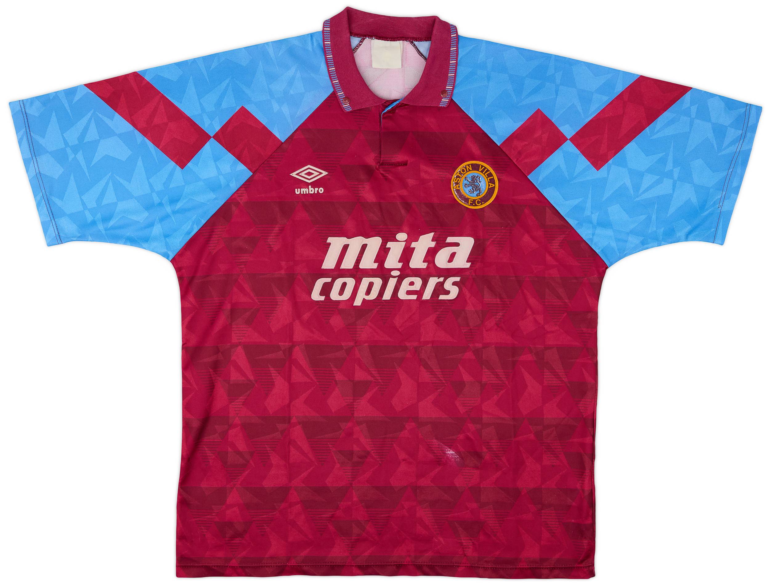 1990-92 Aston Villa Home Shirt - 6/10 - (XL)