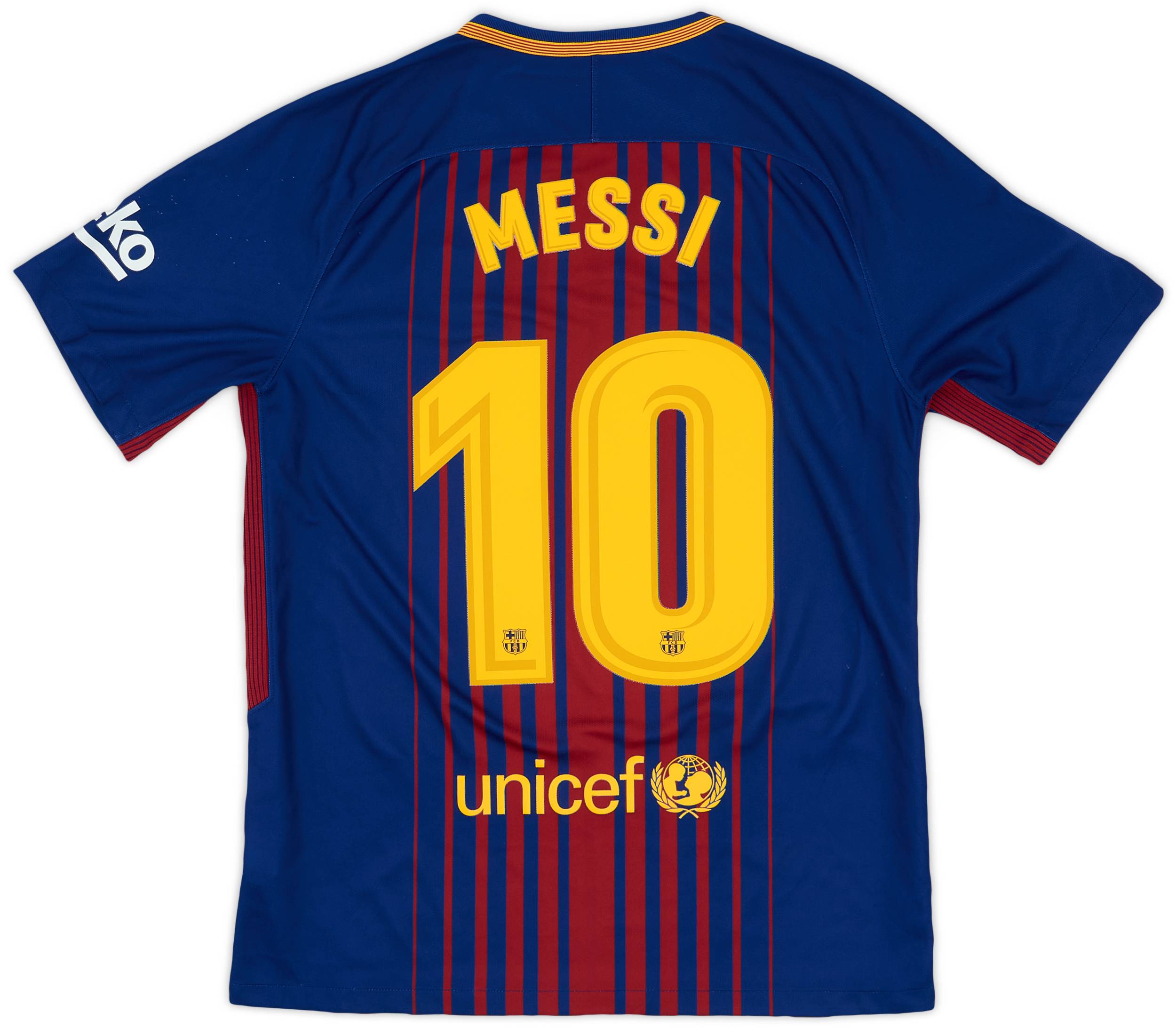 2017-18 Barcelona Home Shirt Messi #10 - 8/10 - (M)