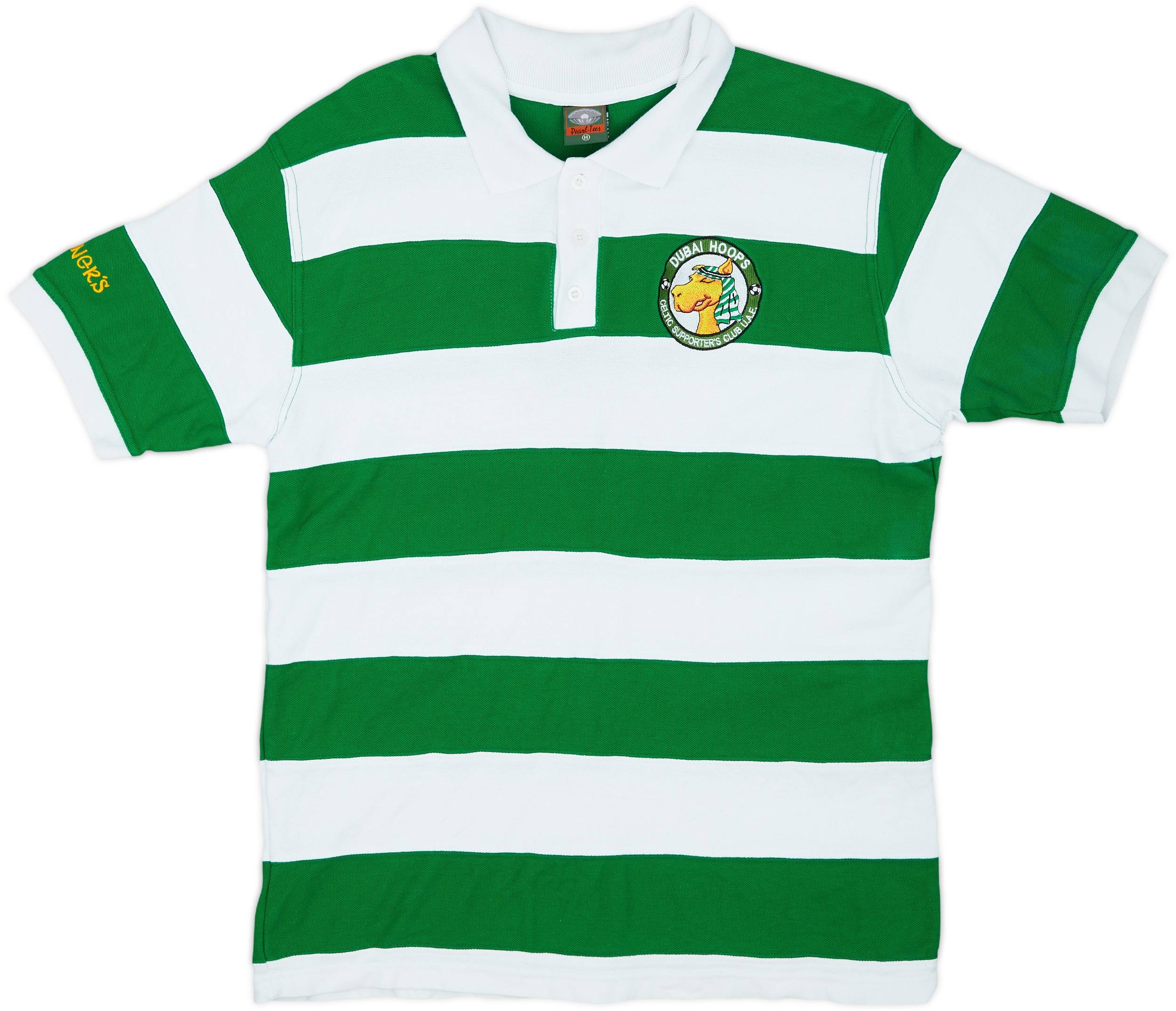2000s Celtic 'Dubai Hoops' Fan Polo Shirt - 9/10 - (M)