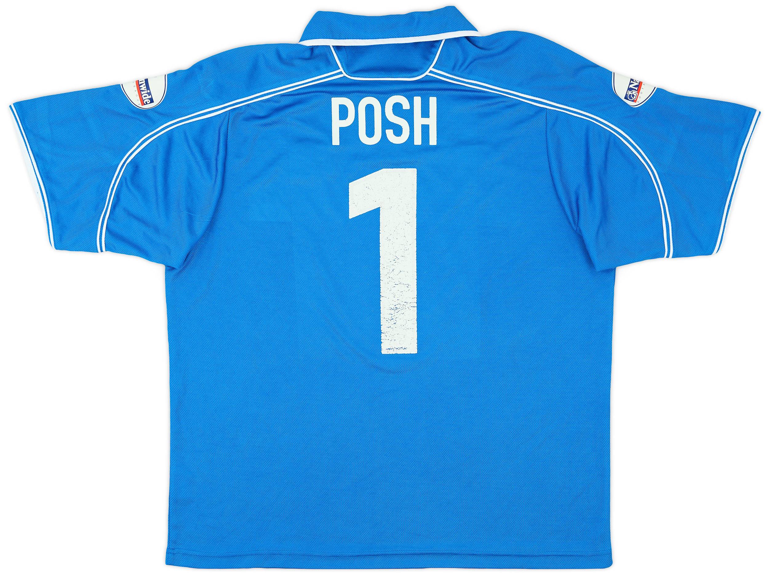 2002-03 Peterborough United Home Shirt Posh #1 - 7/10 - (L)