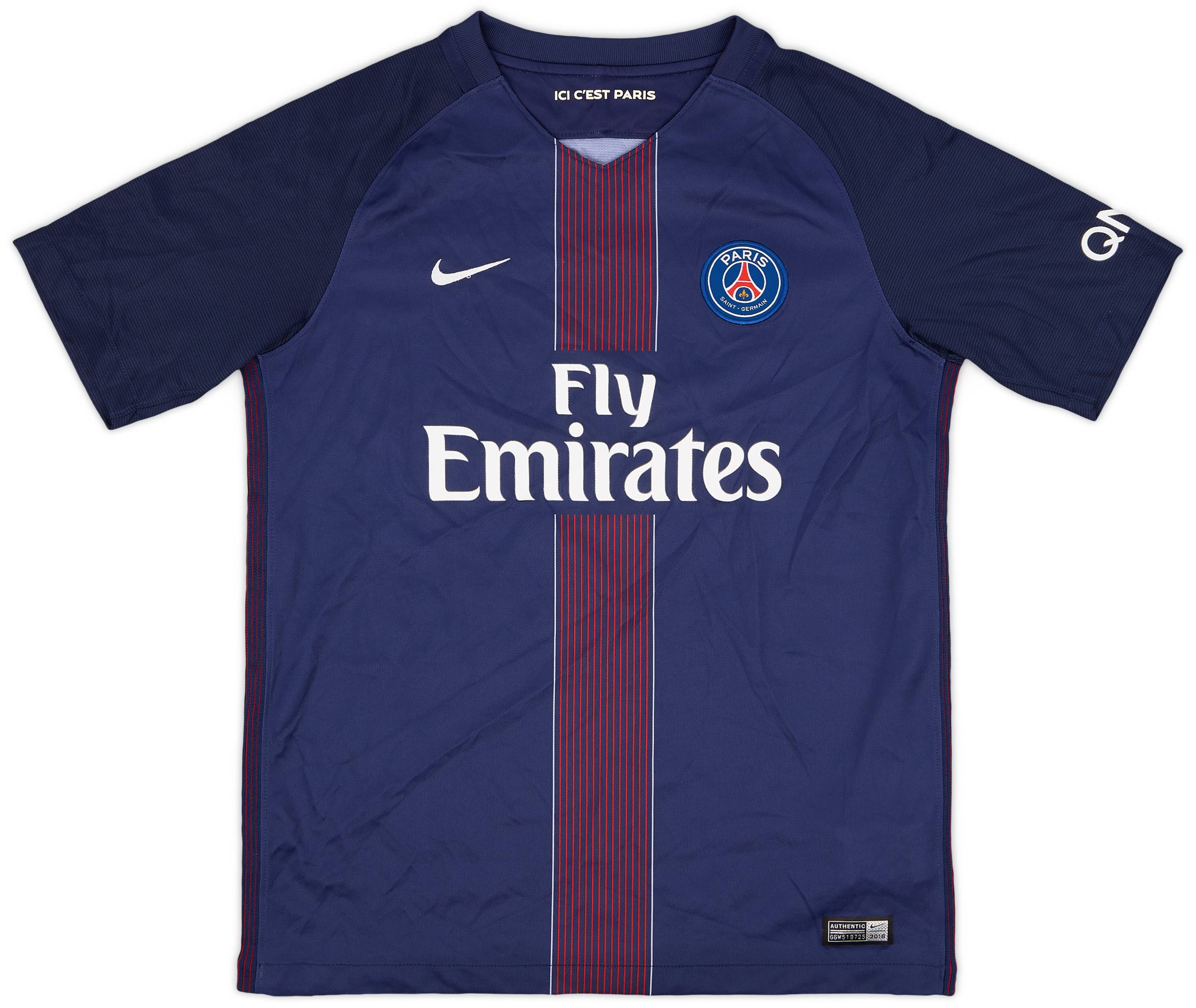 2017-18 Paris Saint-Germain Home Shirt - 8/10 - (XL.Boys)