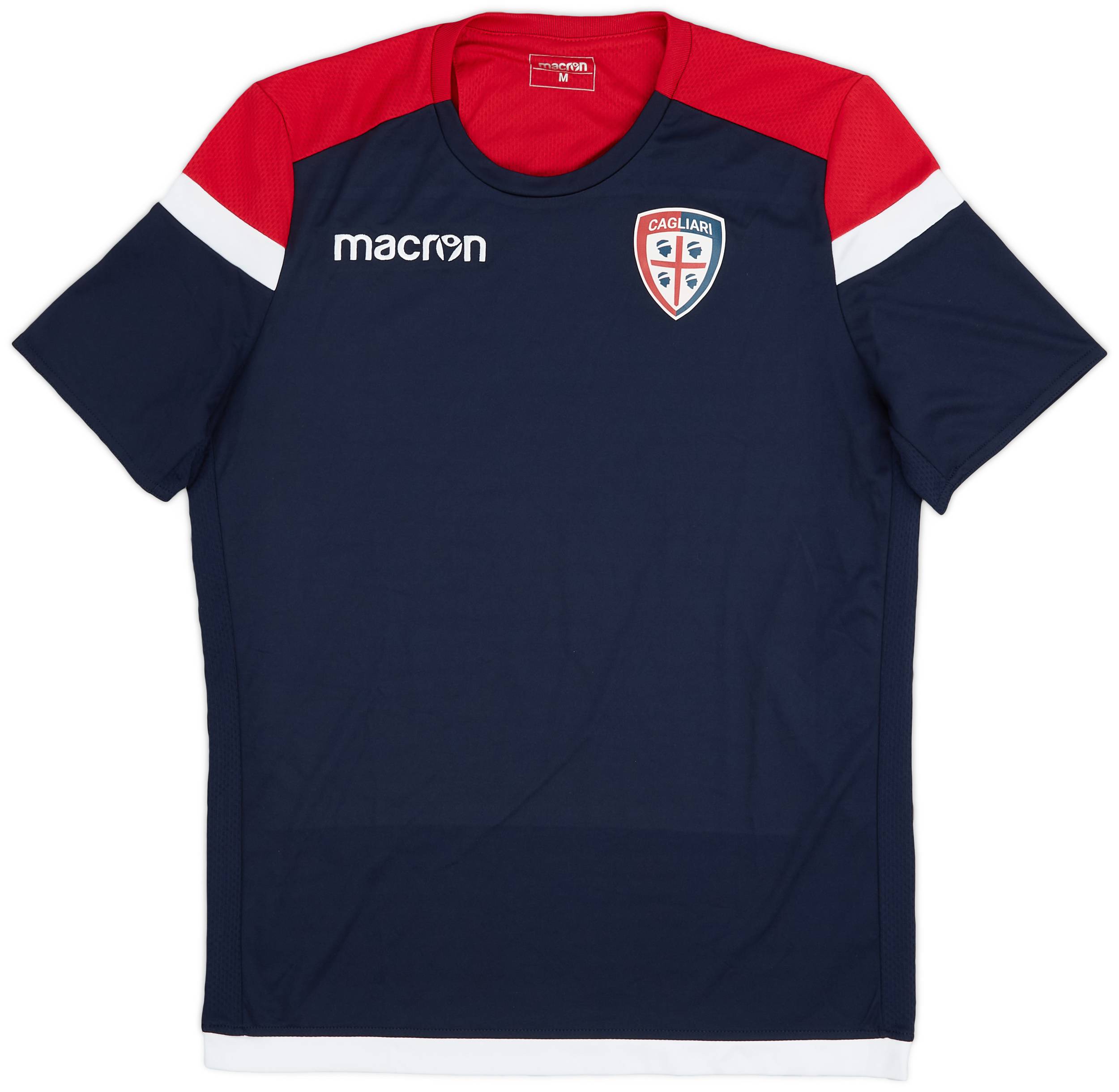 2019-20 Cagliari Macron Training Shirt - 9/10 - (M)