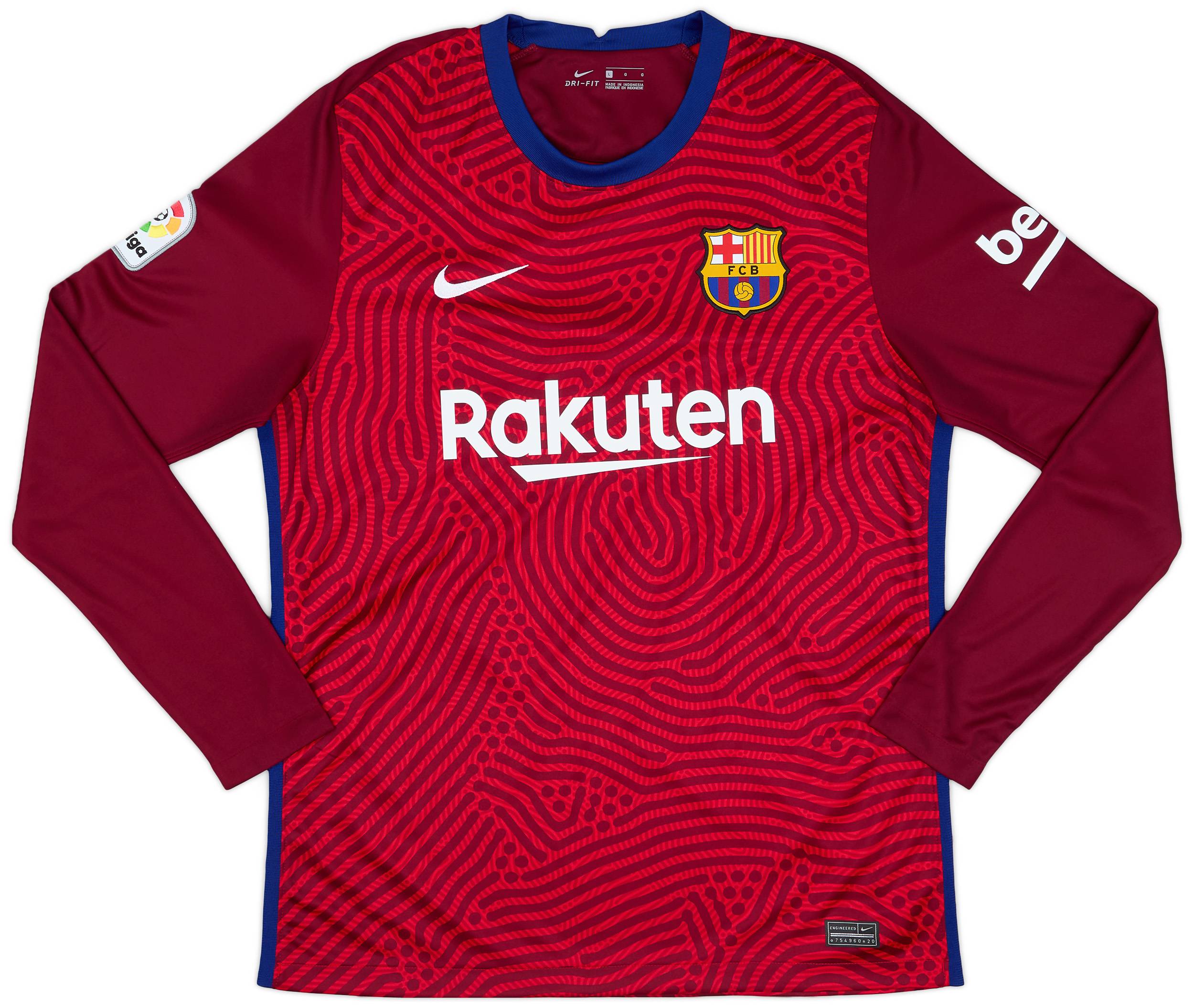 2020 21 Barcelona GK Away Shirt As New L