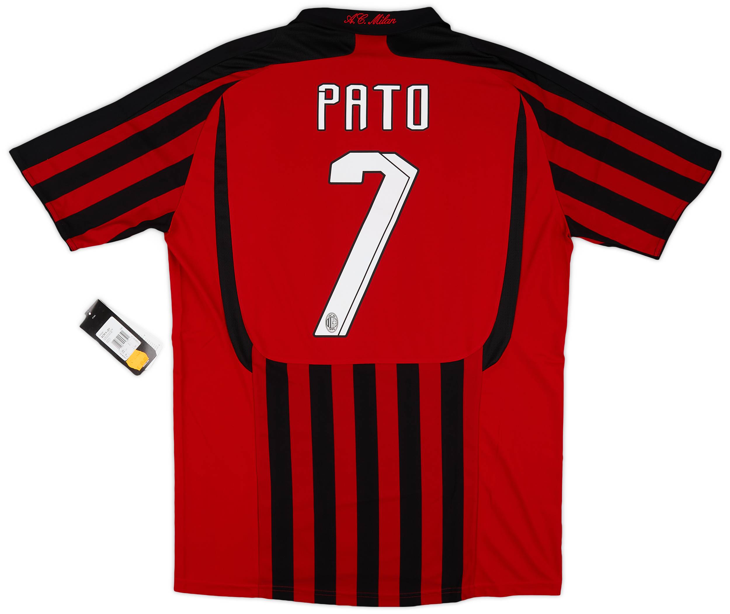 2007-08 AC Milan Home Shirt Pato #7 (L)