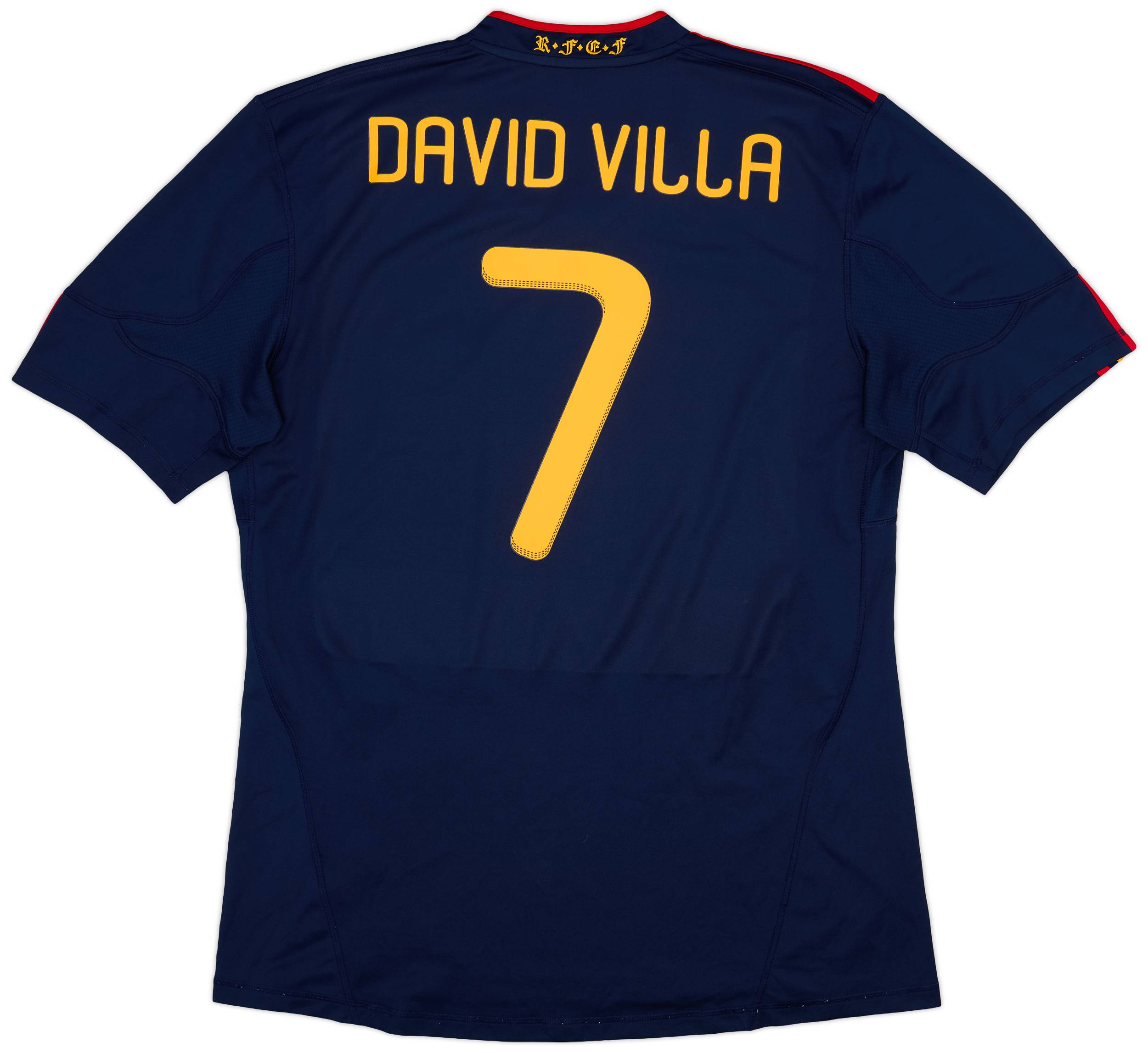 2010-11 Spain Away Shirt David Villa #7 - 9/10 - (XL)
